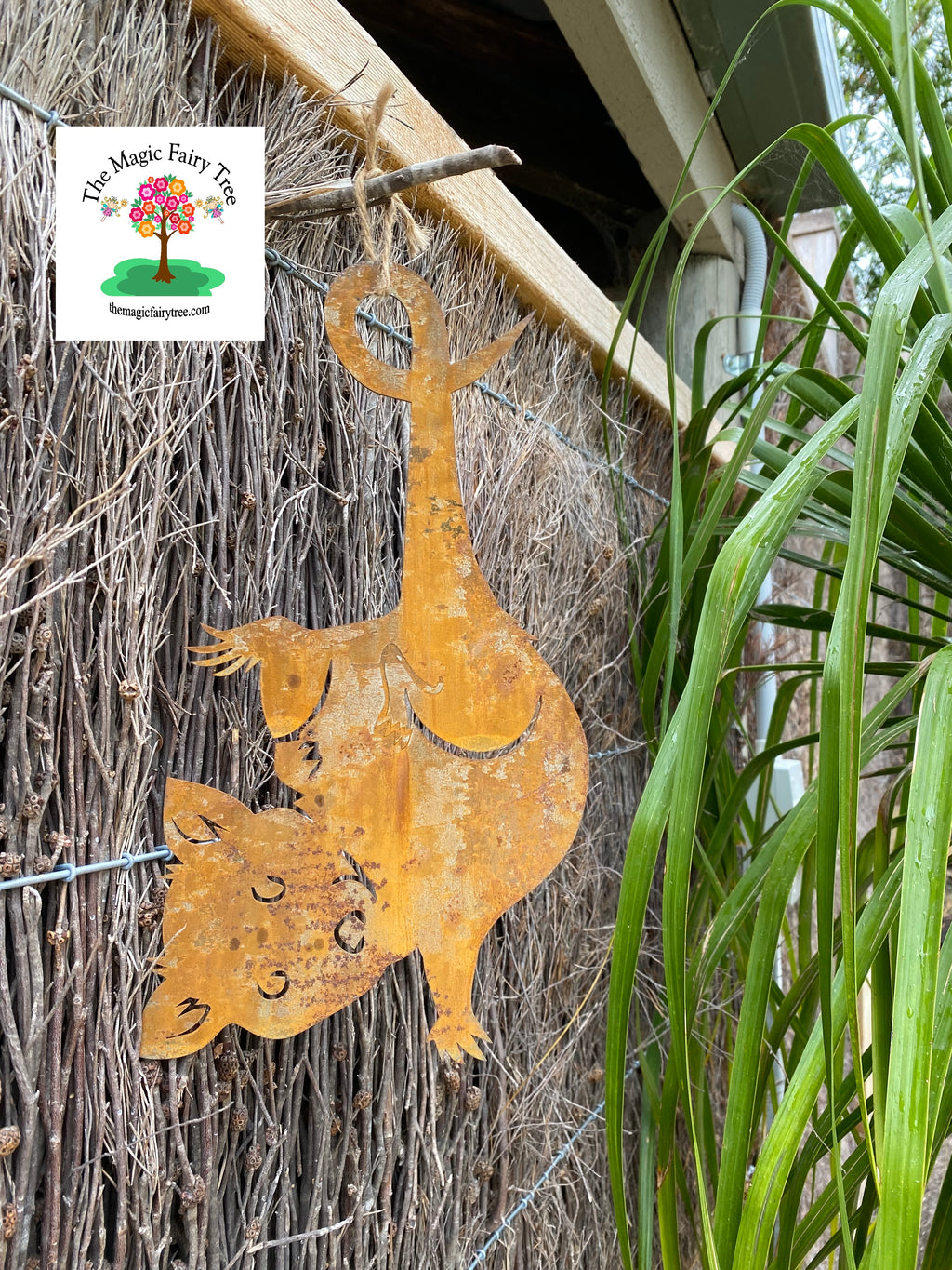 Rusty Metal Ringtail Possum Wall Art Garden Plaque image 2