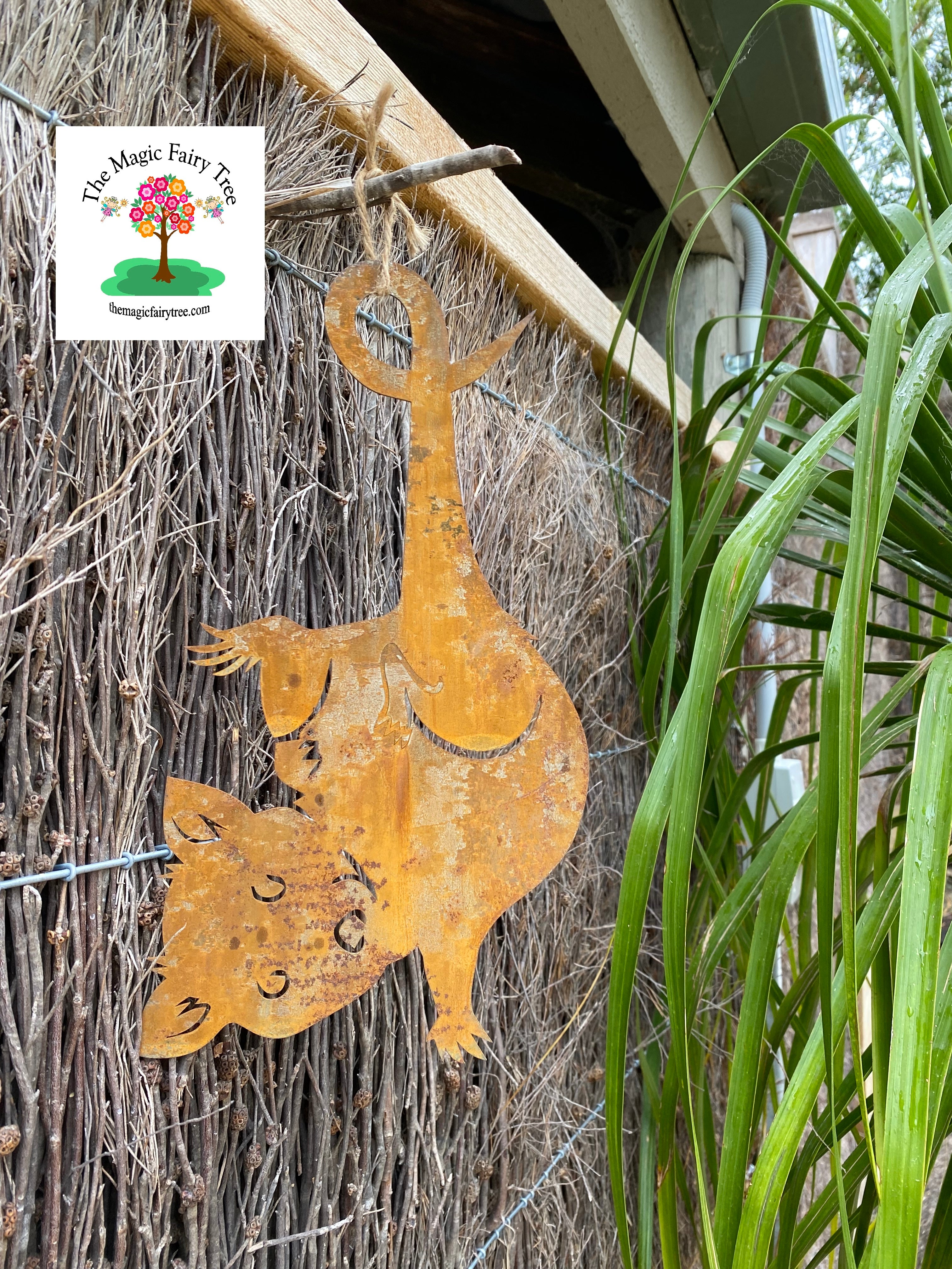 Rusty Metal Ringtail Possum Wall Art Garden Plaque image 2
