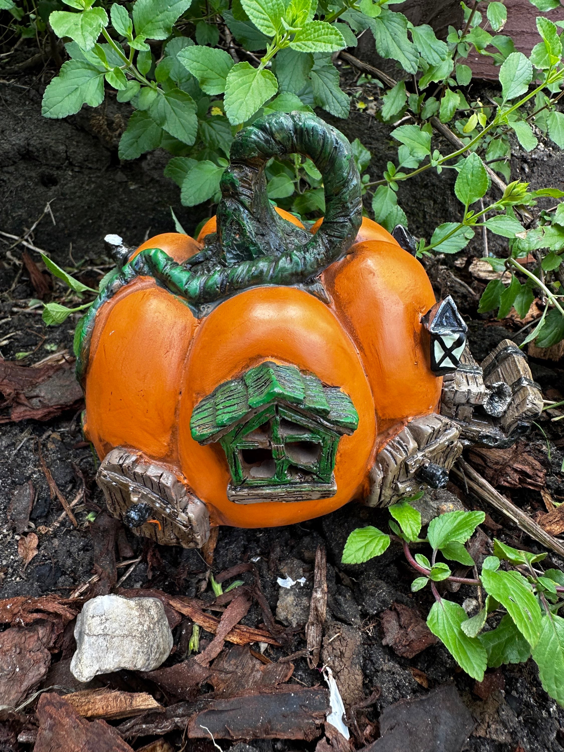 Fiddlehead Pumpkin Carriage Fairy House image 3