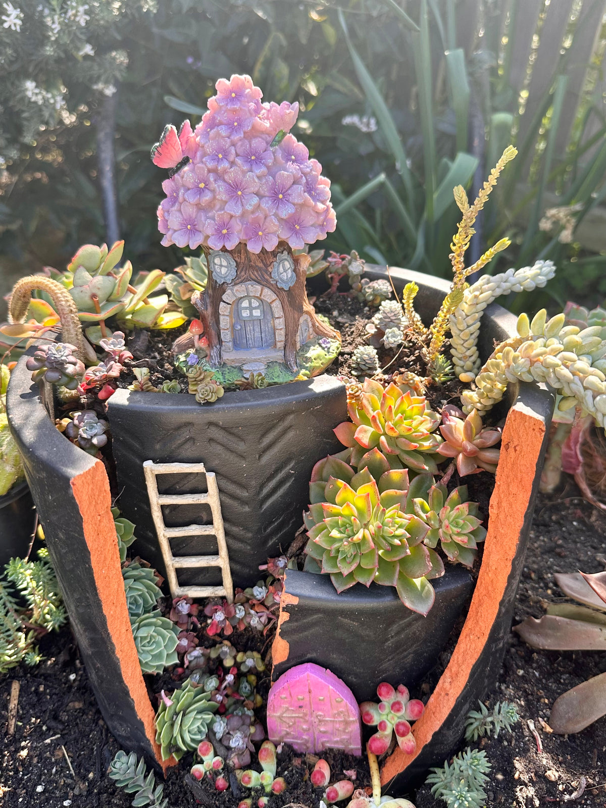14cm Flower Roof Fairy Treehouse