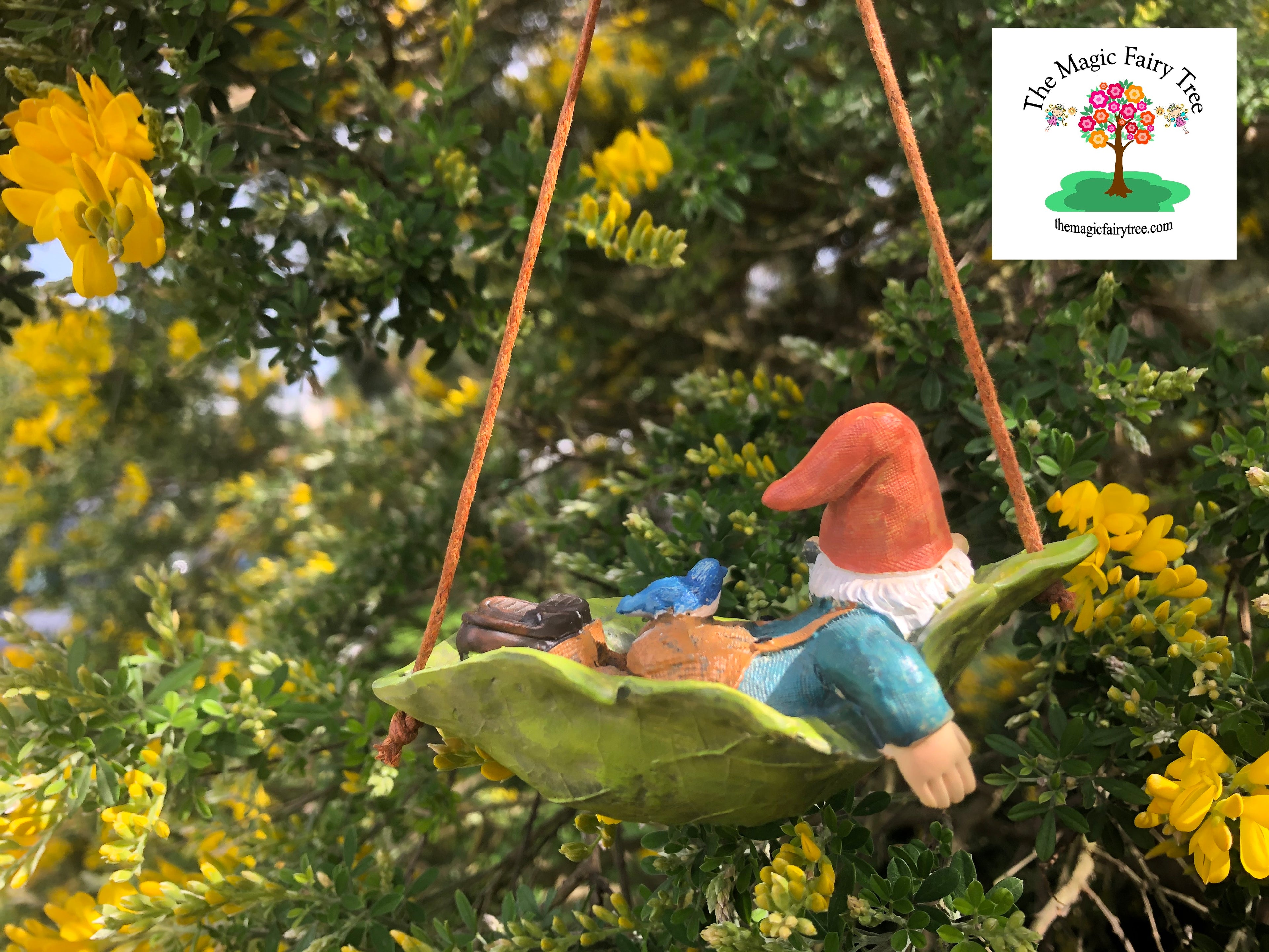 Gnome on a leaf swing image 3