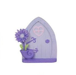 Lilac fairy door - arch - 10cm image 0
