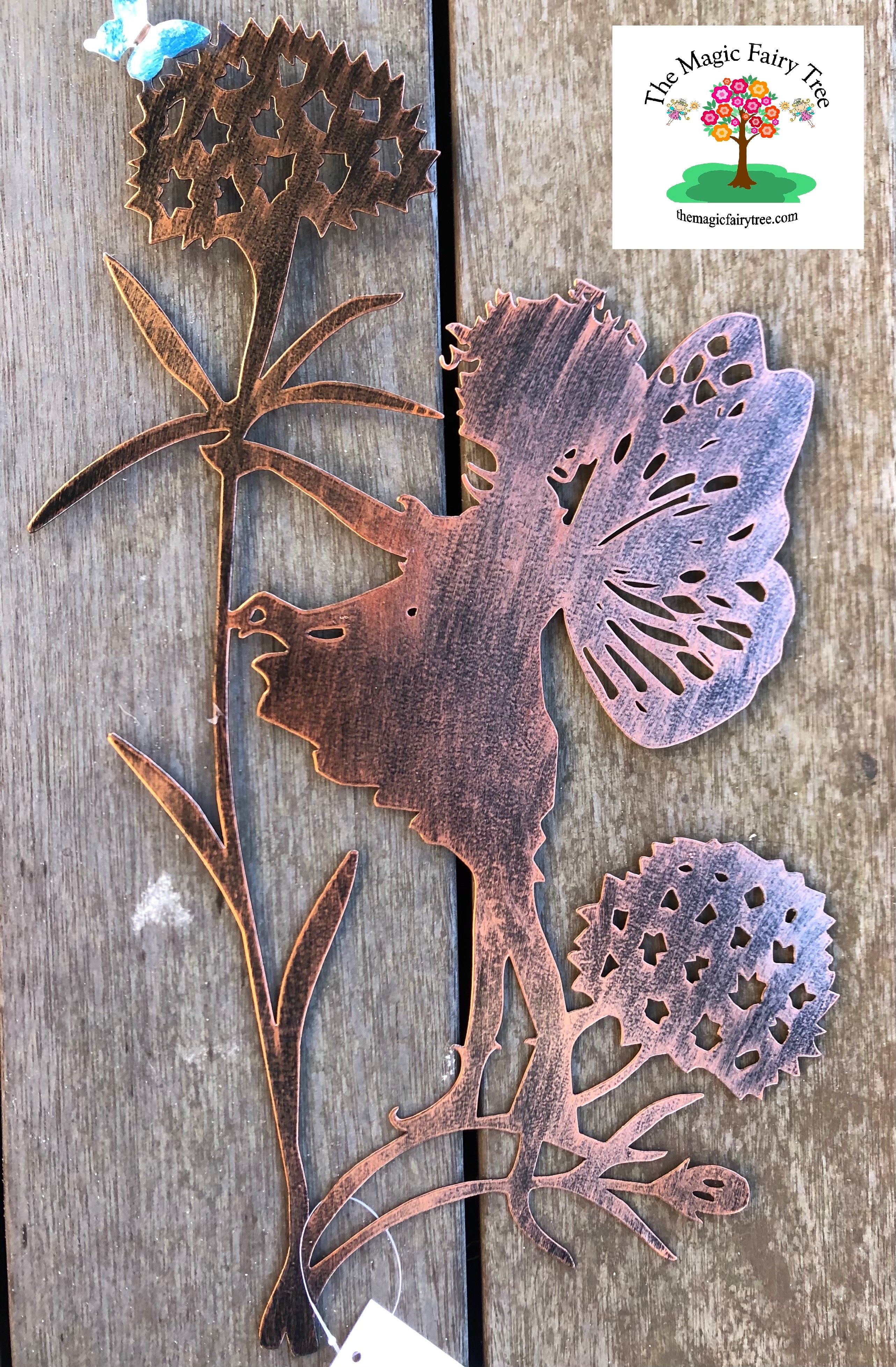 Make a Wish Metal Fairy Plaque Wall Art image 1