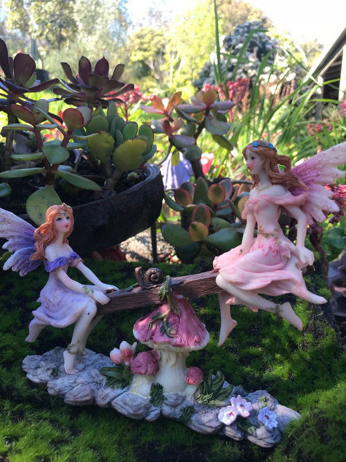 18cm fairies on seesaw image 1