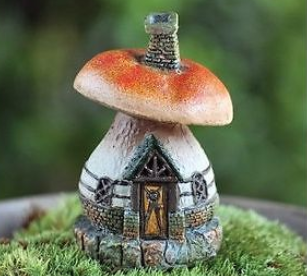 Fiddlehead Micro Mushroom Fairy House image 0