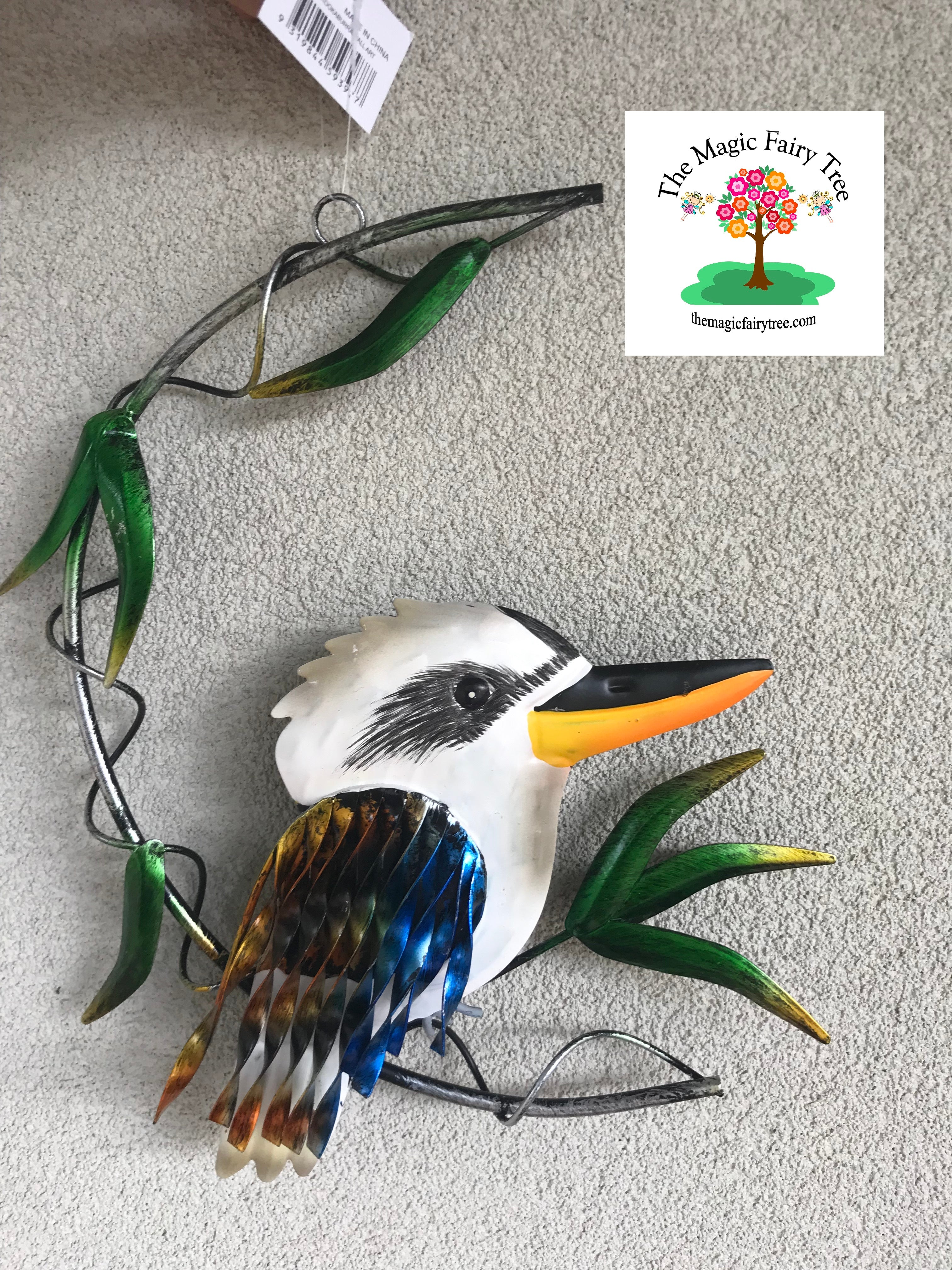 Kookaburra on a branch wall art image 1