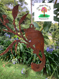 Rusty Ringtail Possum Wall Art Garden Plaque image 0