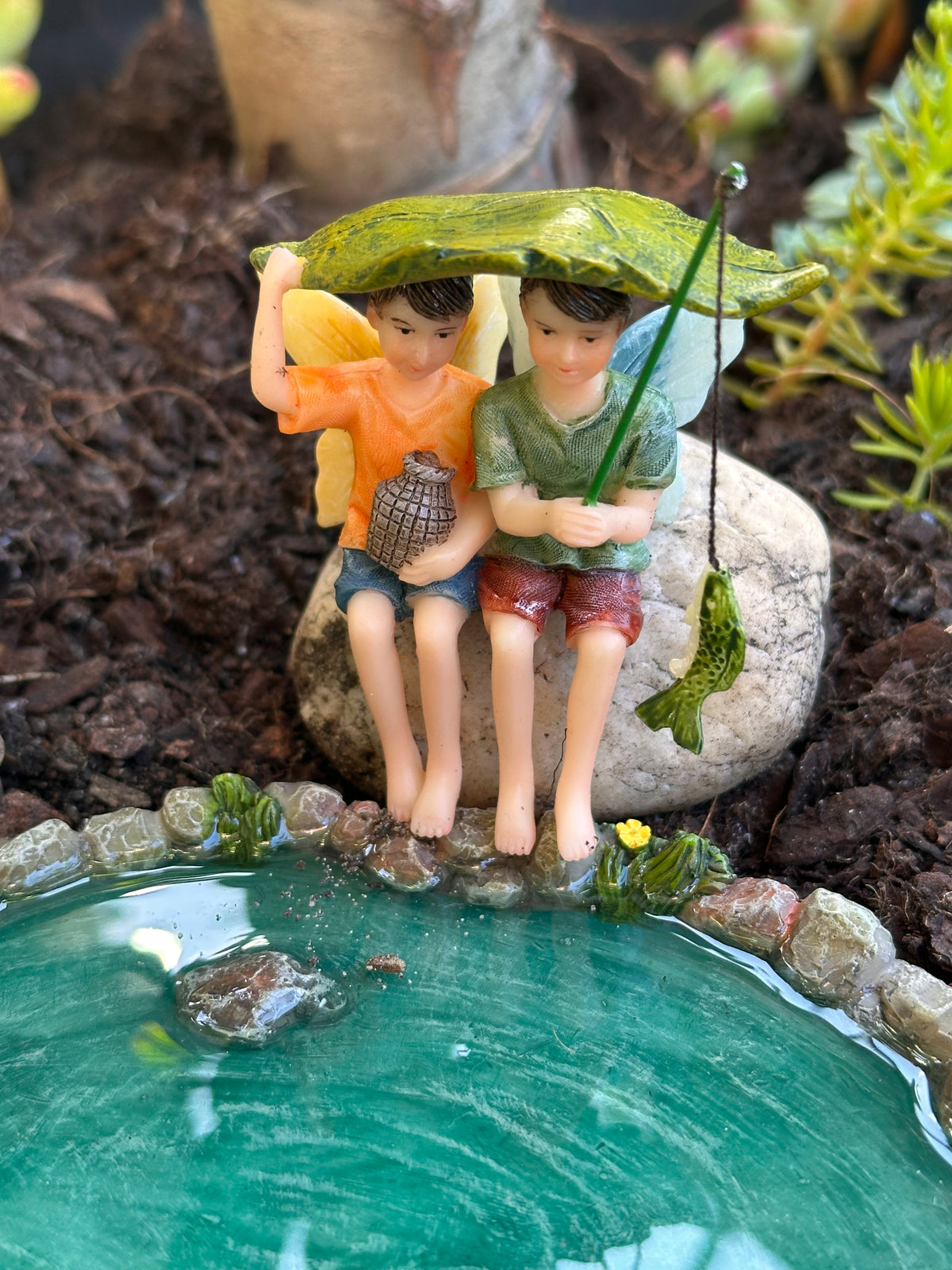 Fishing Fairy Friends with Pond