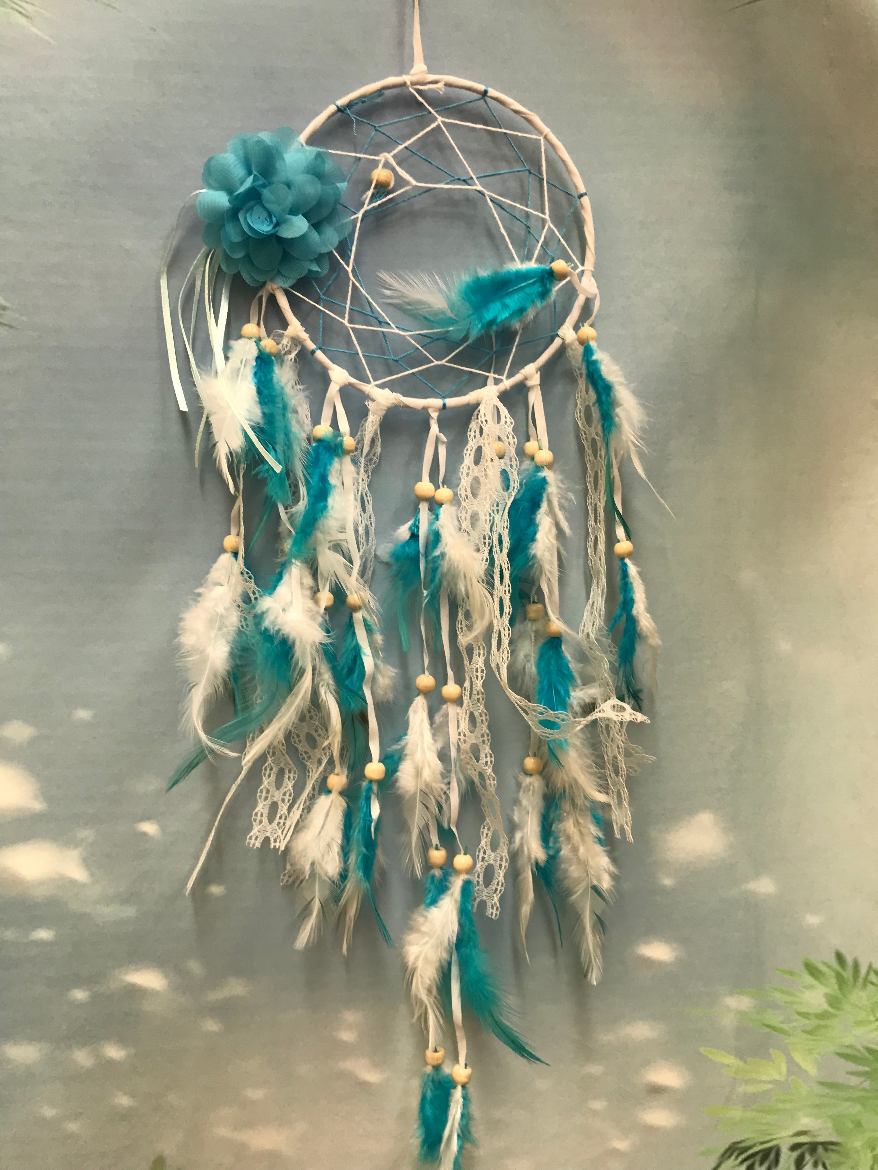 15cm flower design dreamcatcher image 1