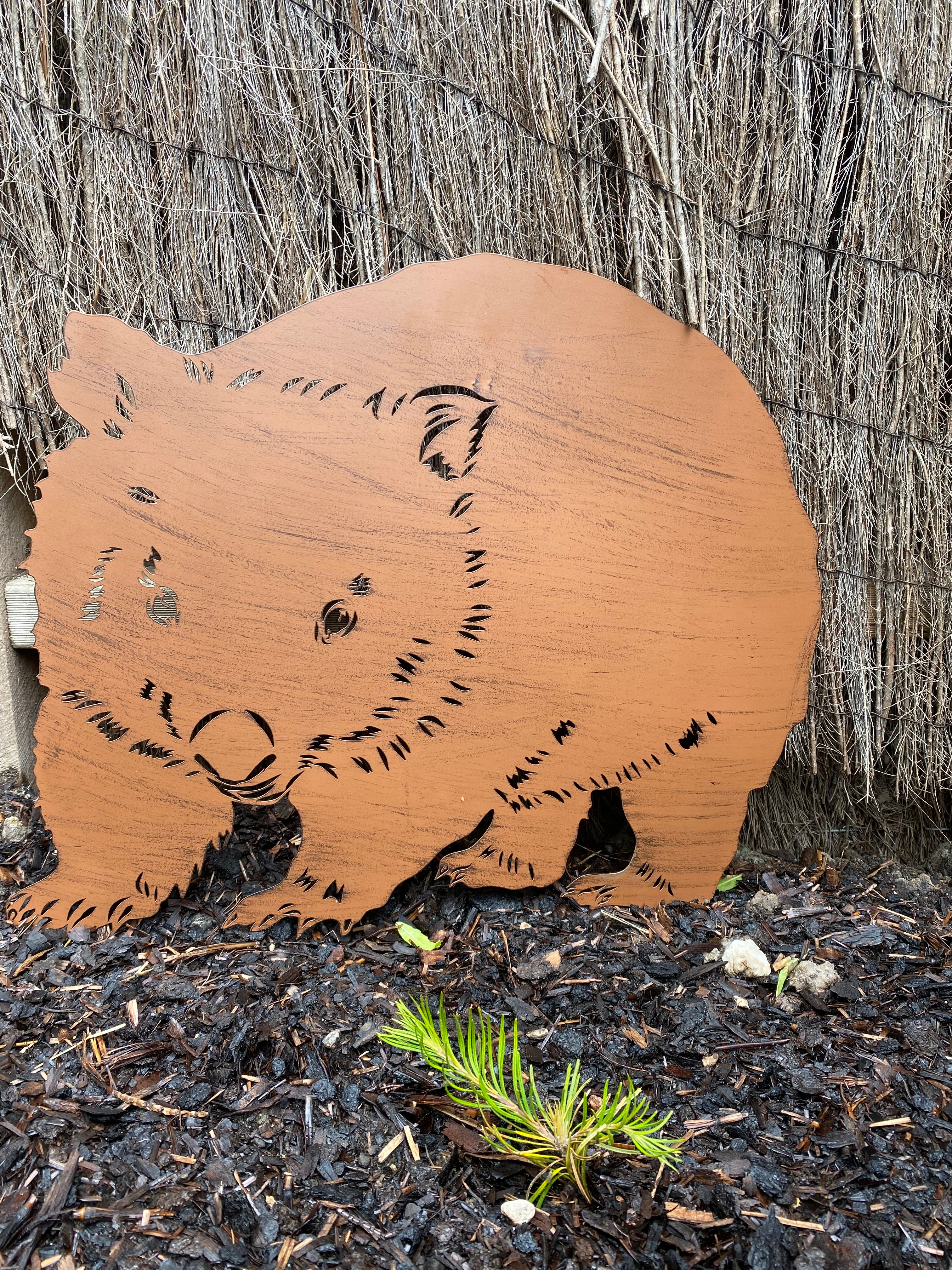 Metal Wombat Metal Wall Art image 2