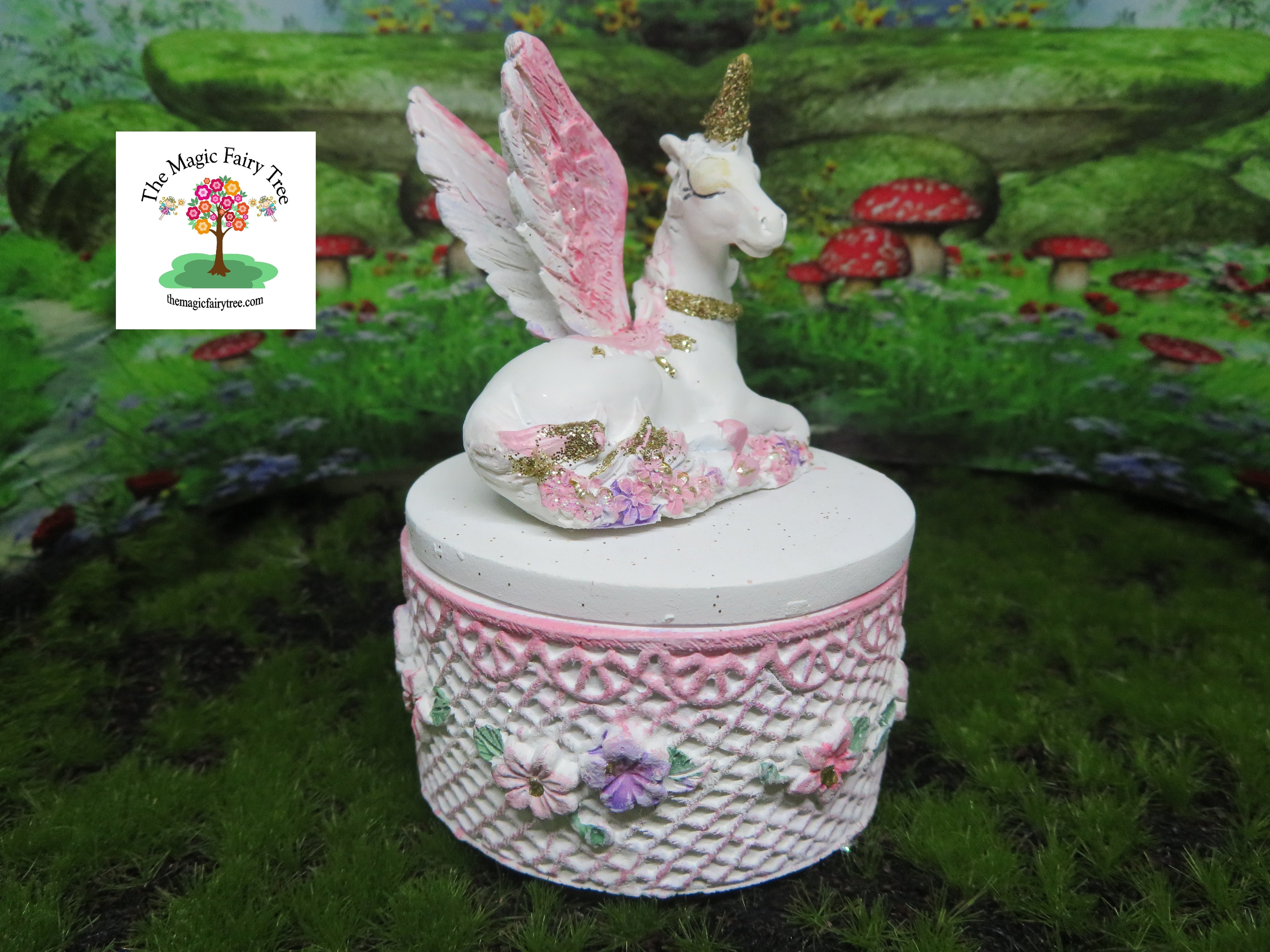 Unicorn Trinket Box Pegasus image 1