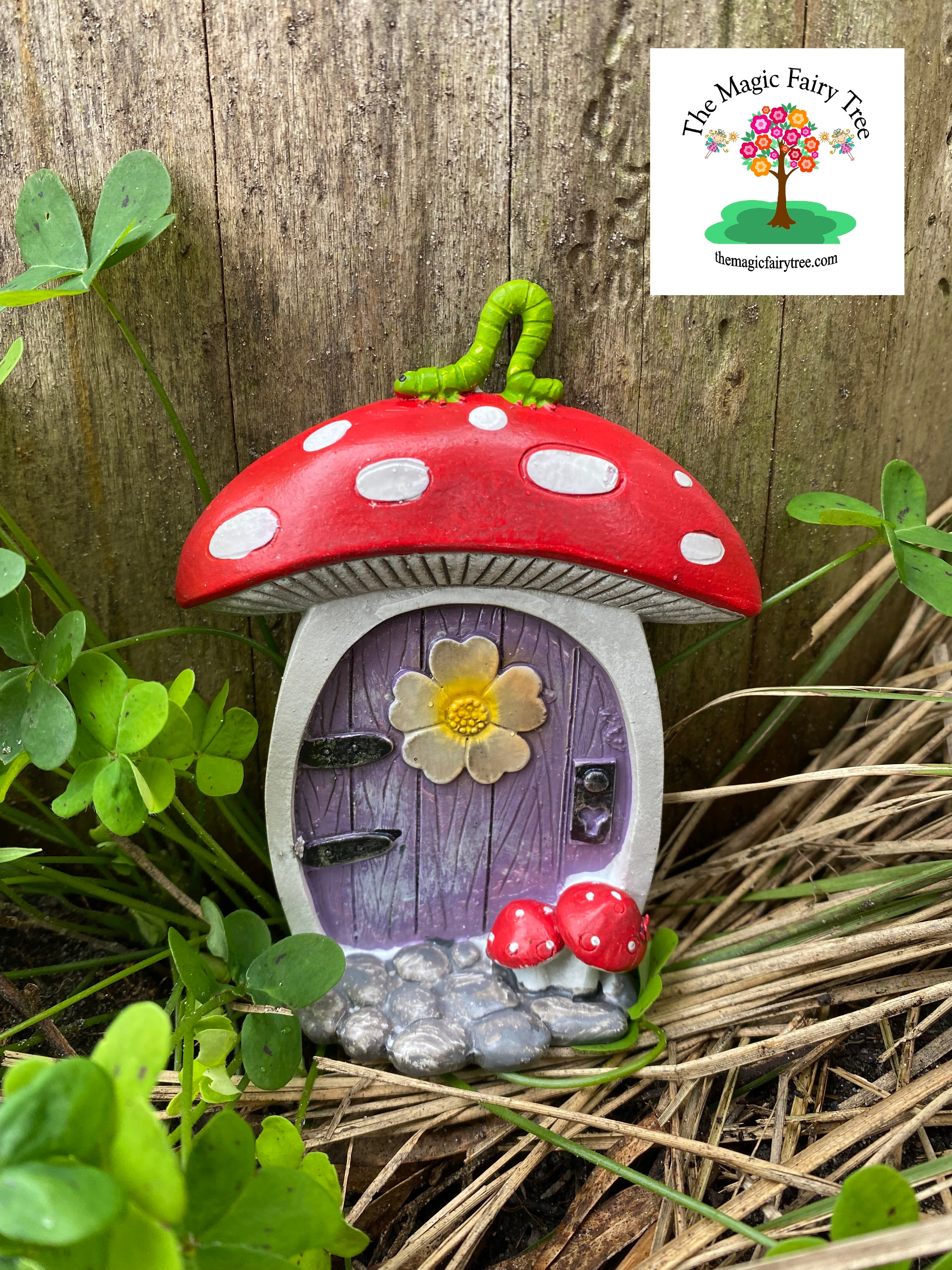 Mushroom Door with Glow in the Dark Windows image 0
