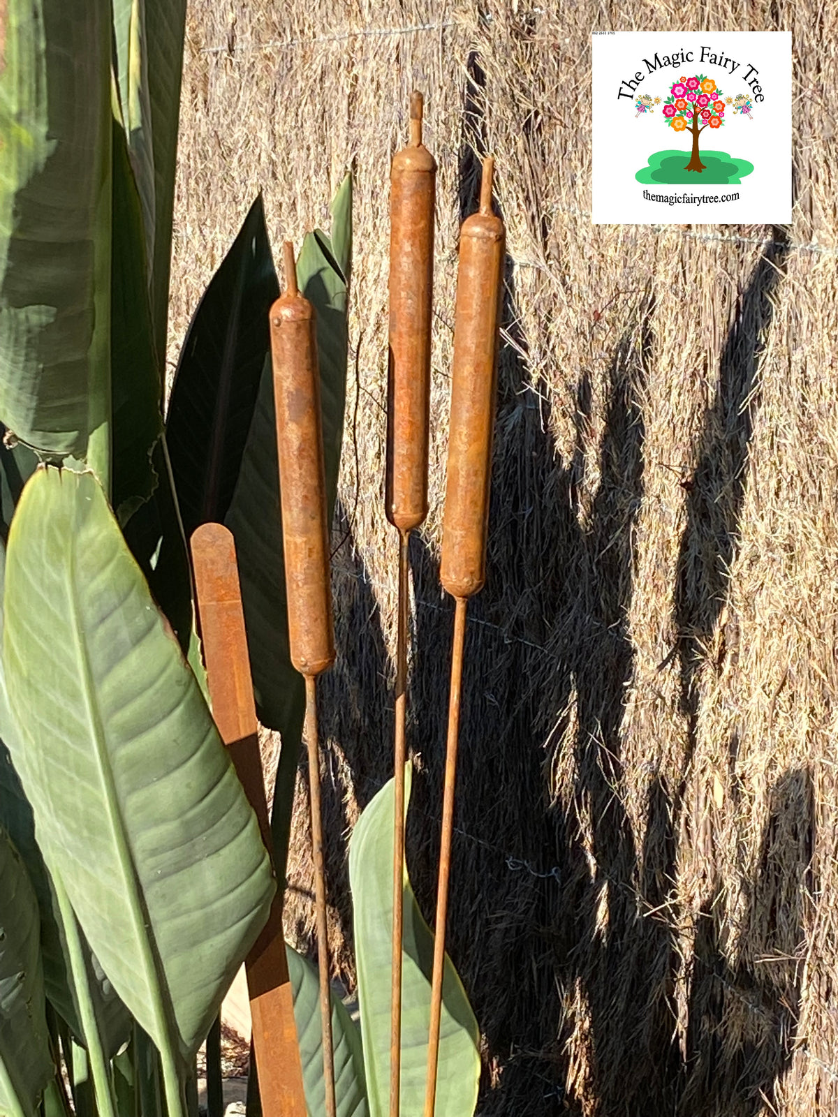 Metal Bulrushes Rustic Stakes image 6