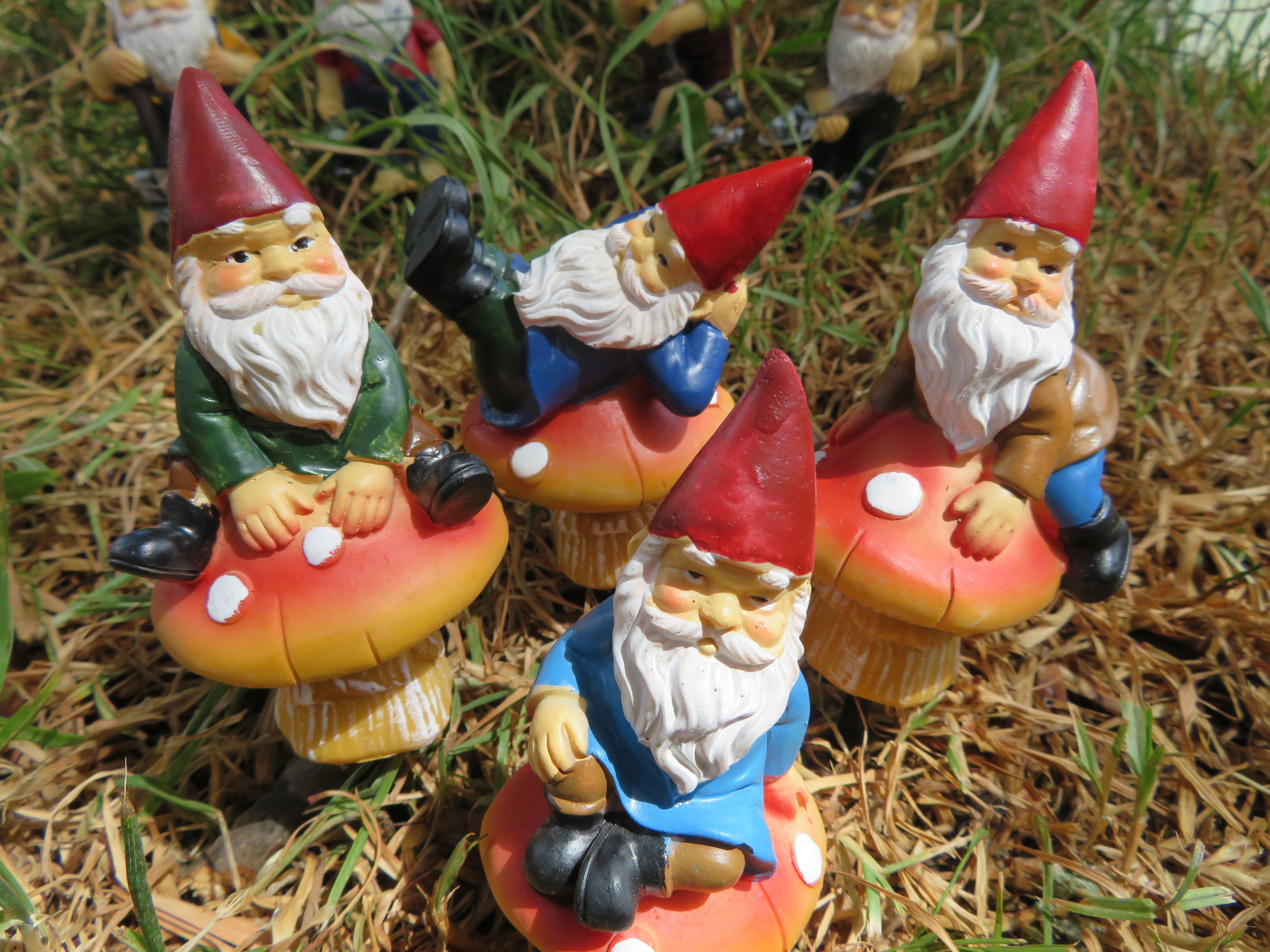 12cm garden gnome stakes image 1