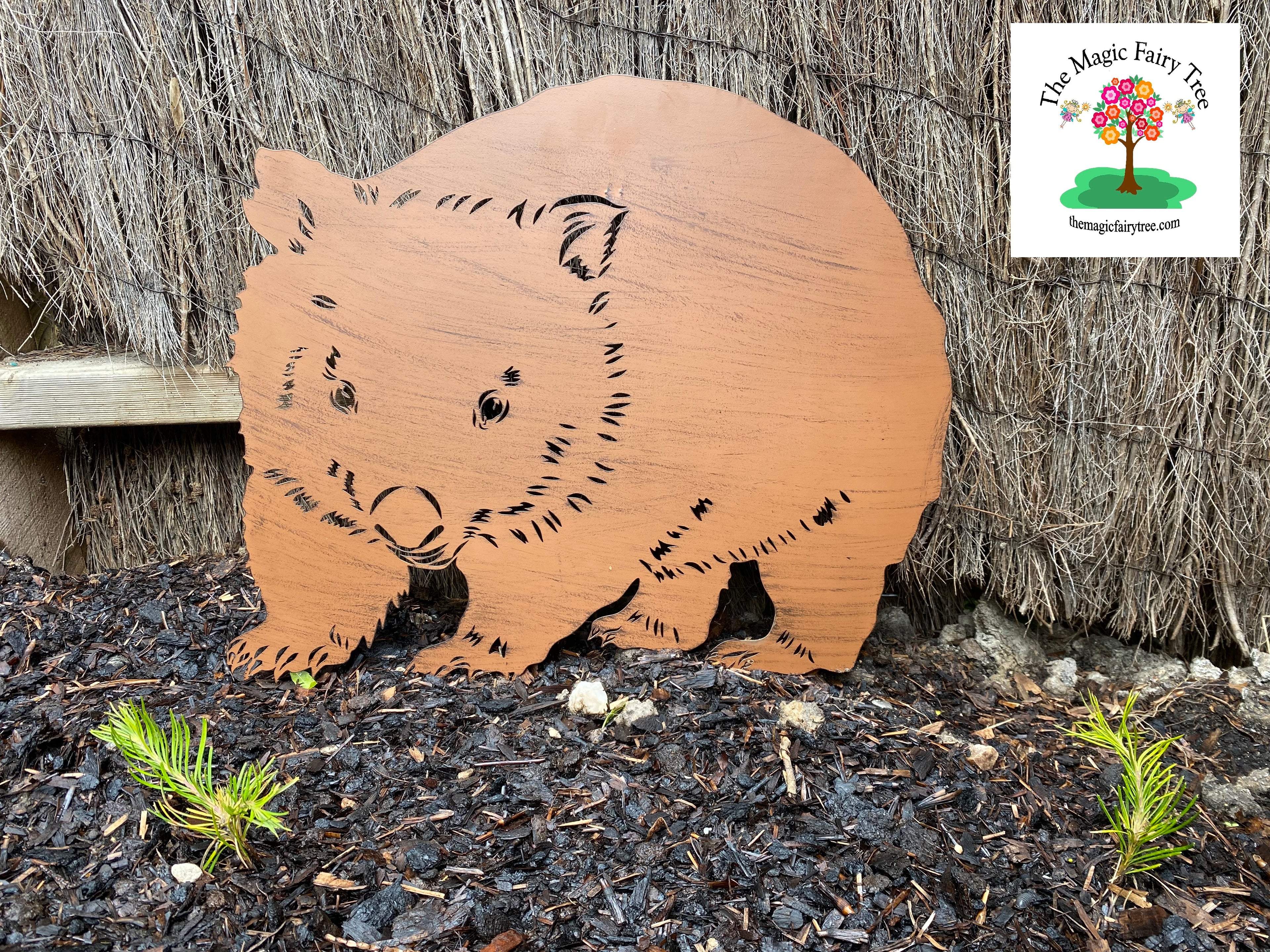 Metal Wombat Metal Wall Art image 1
