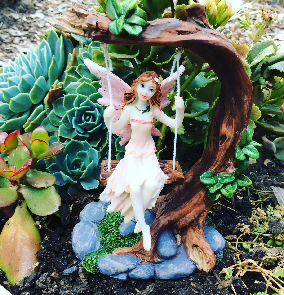 Fairy on a swing - 14cm image 0