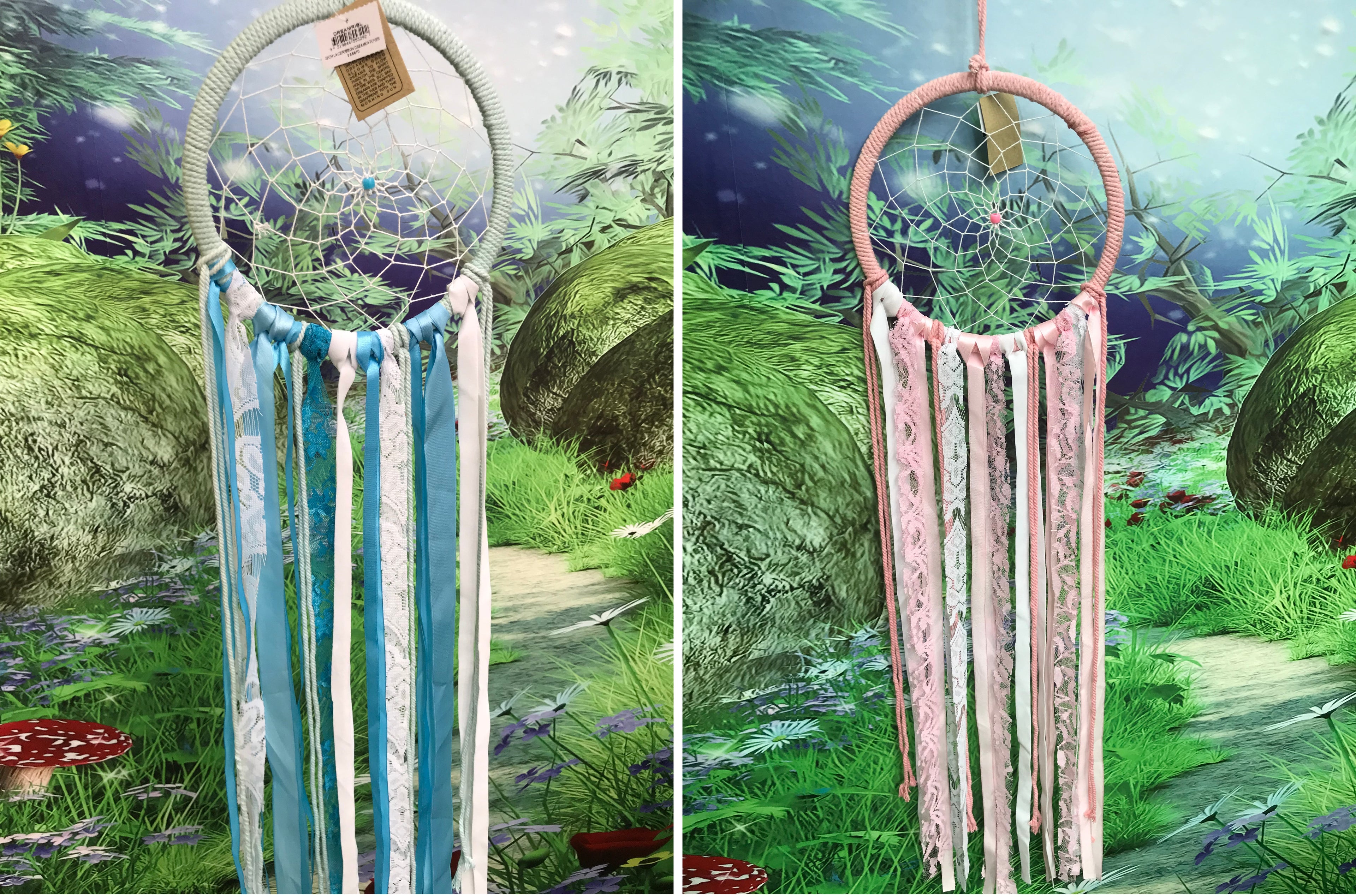 22cm Lace and ribbon dreamcatcher image 0