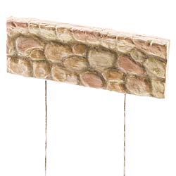 Miniature stone wall fence stake  image 0