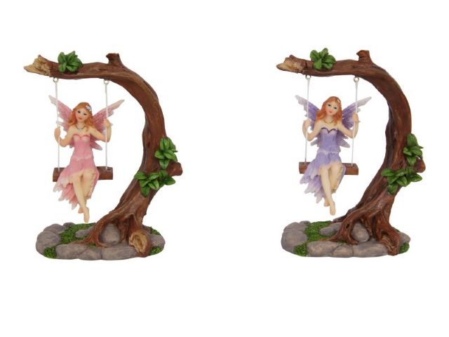 Fairy on a swing - 14cm image 1