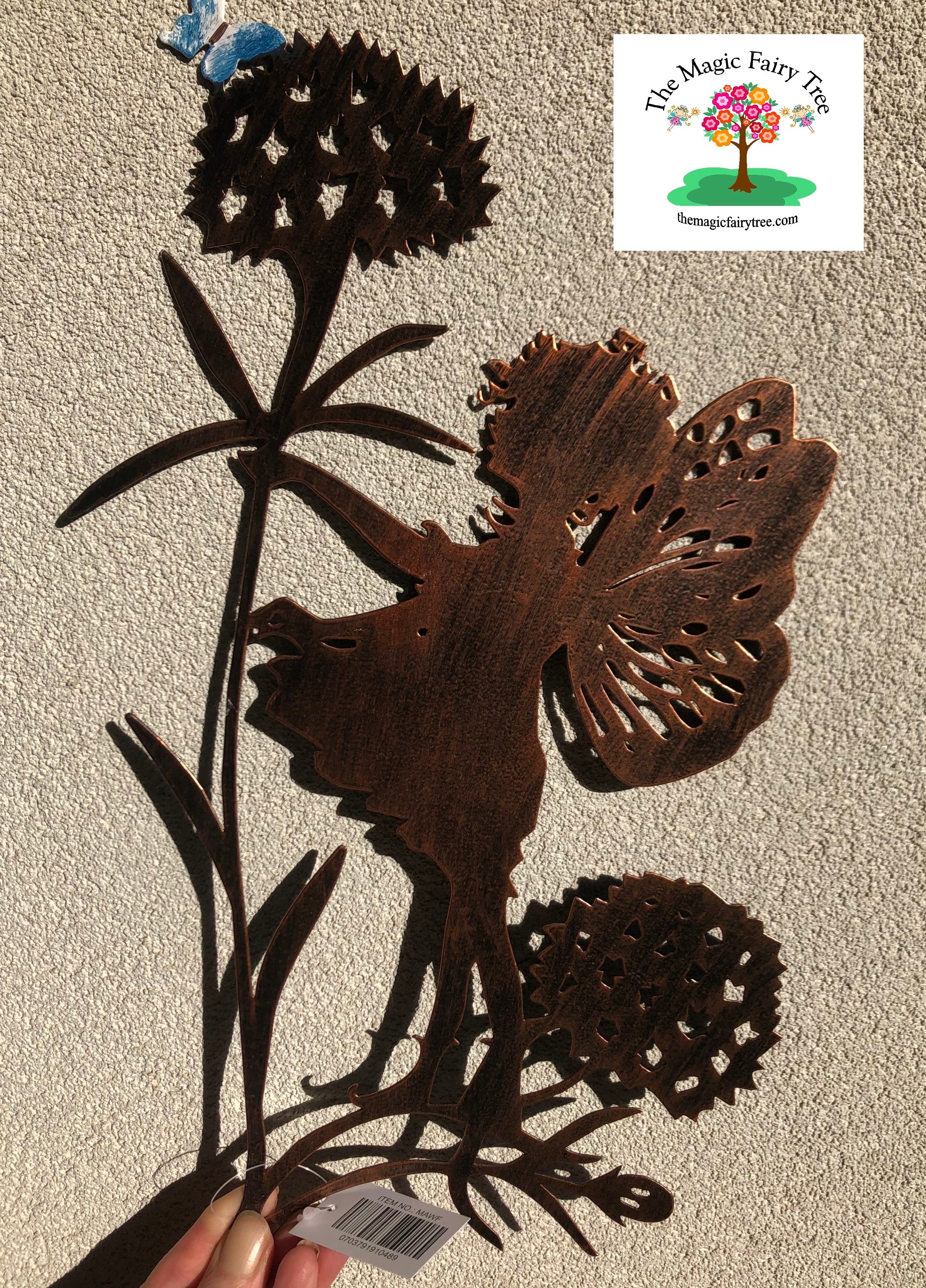 Make a Wish Metal Fairy Plaque Wall Art image 0