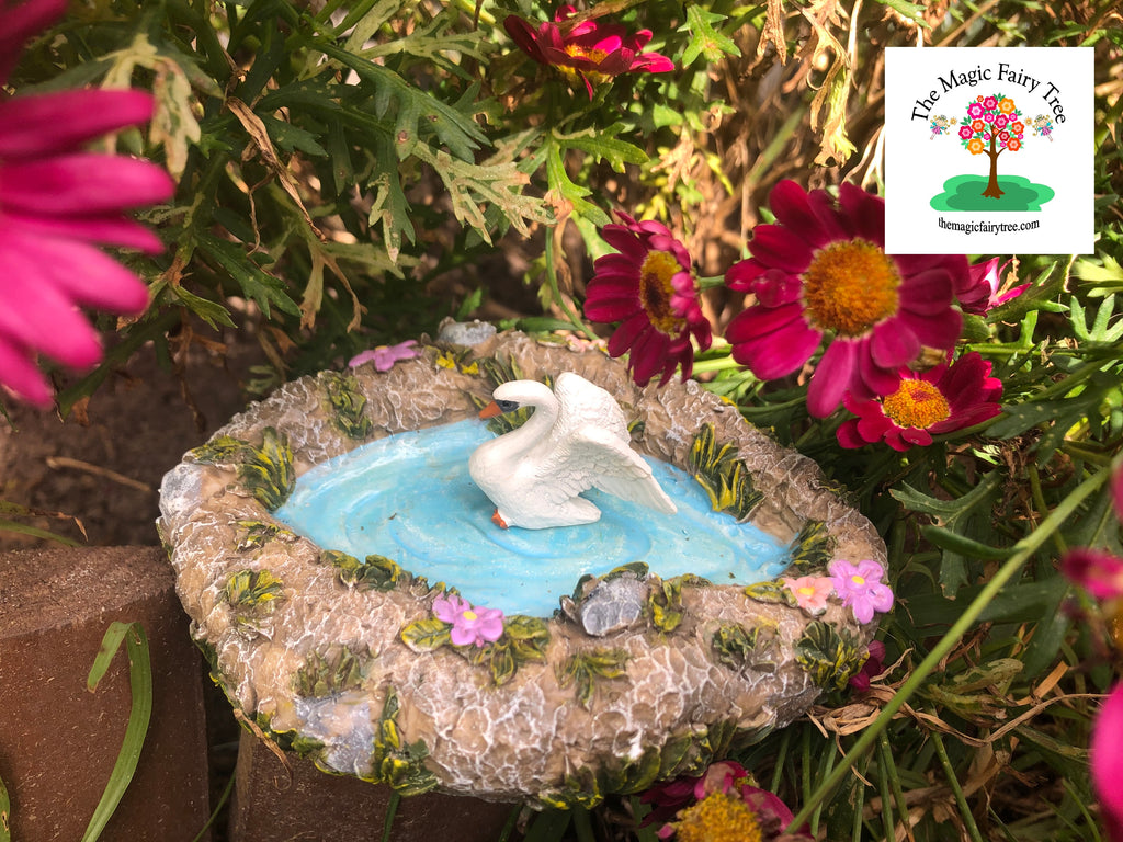Fairy Garden Pond with Swan image 3