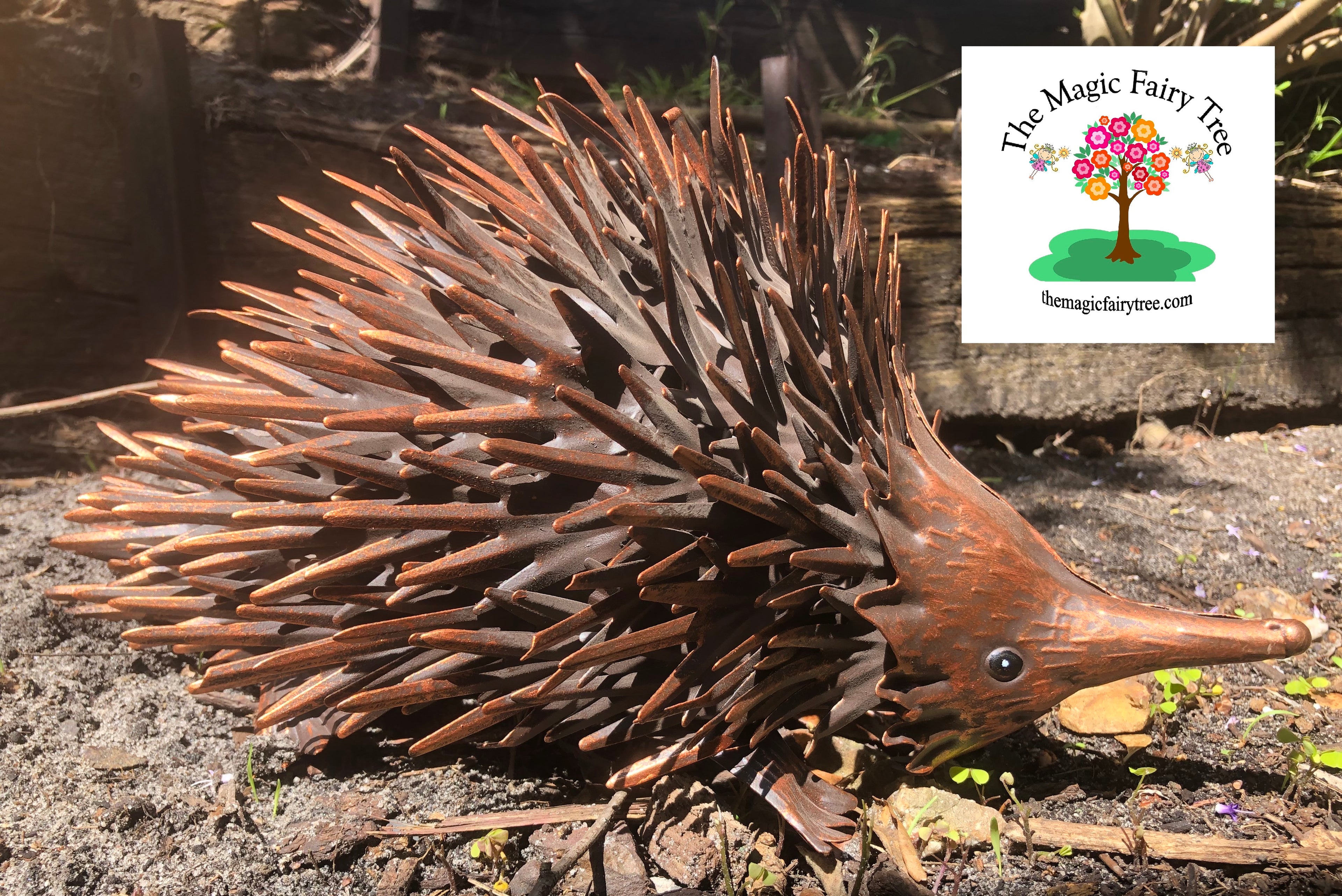 Copper Metal Echidna Sculpture image 4