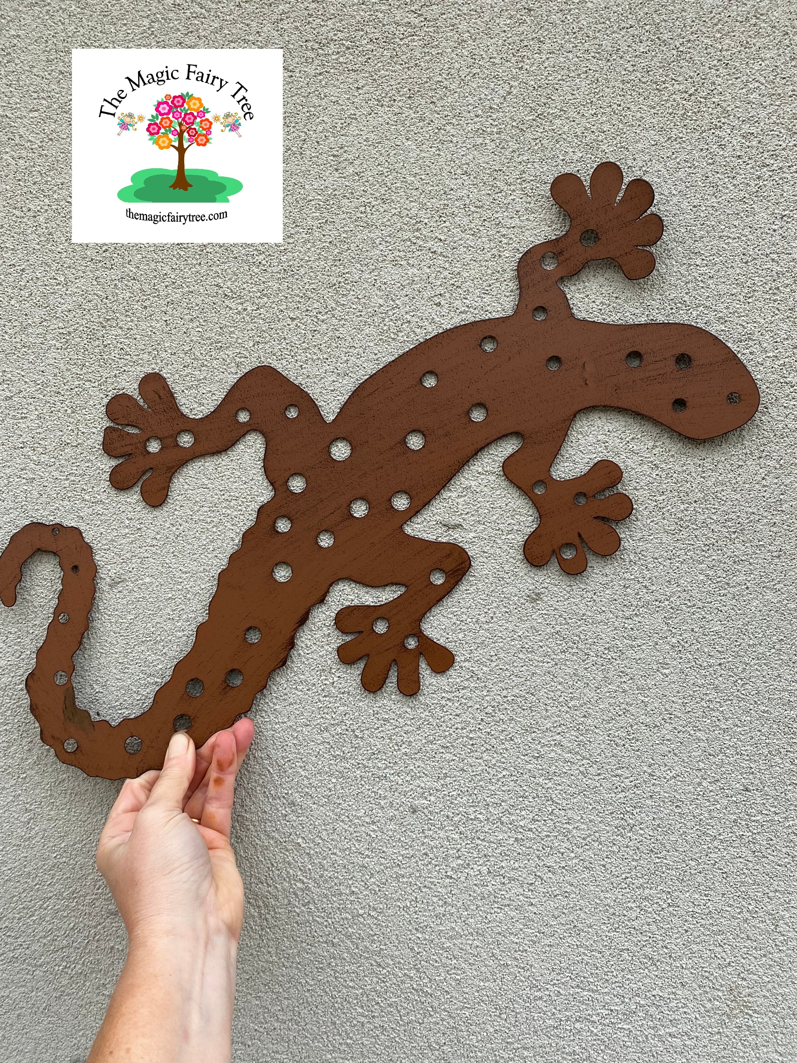 Spotted Gecko Metal Wall Art image 2