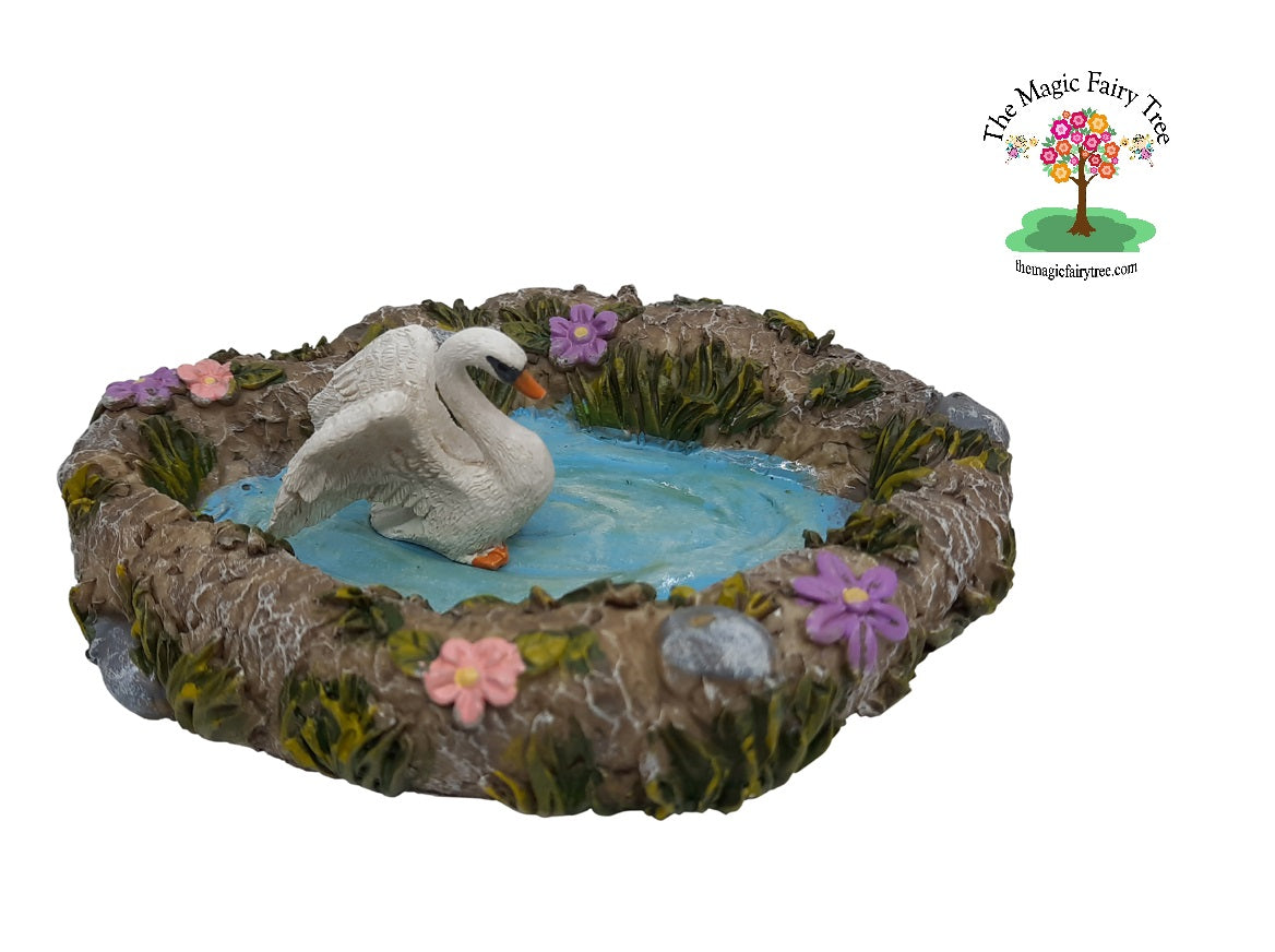 Fairy Garden Pond with Swan image 2