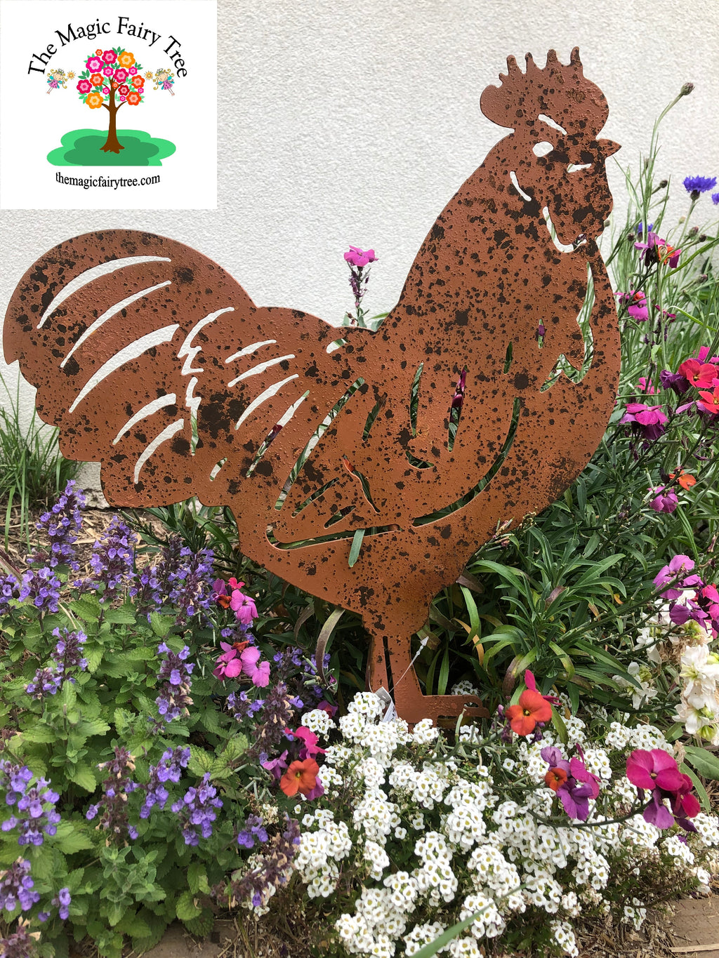 Metal Rooster Garden Stake image 0