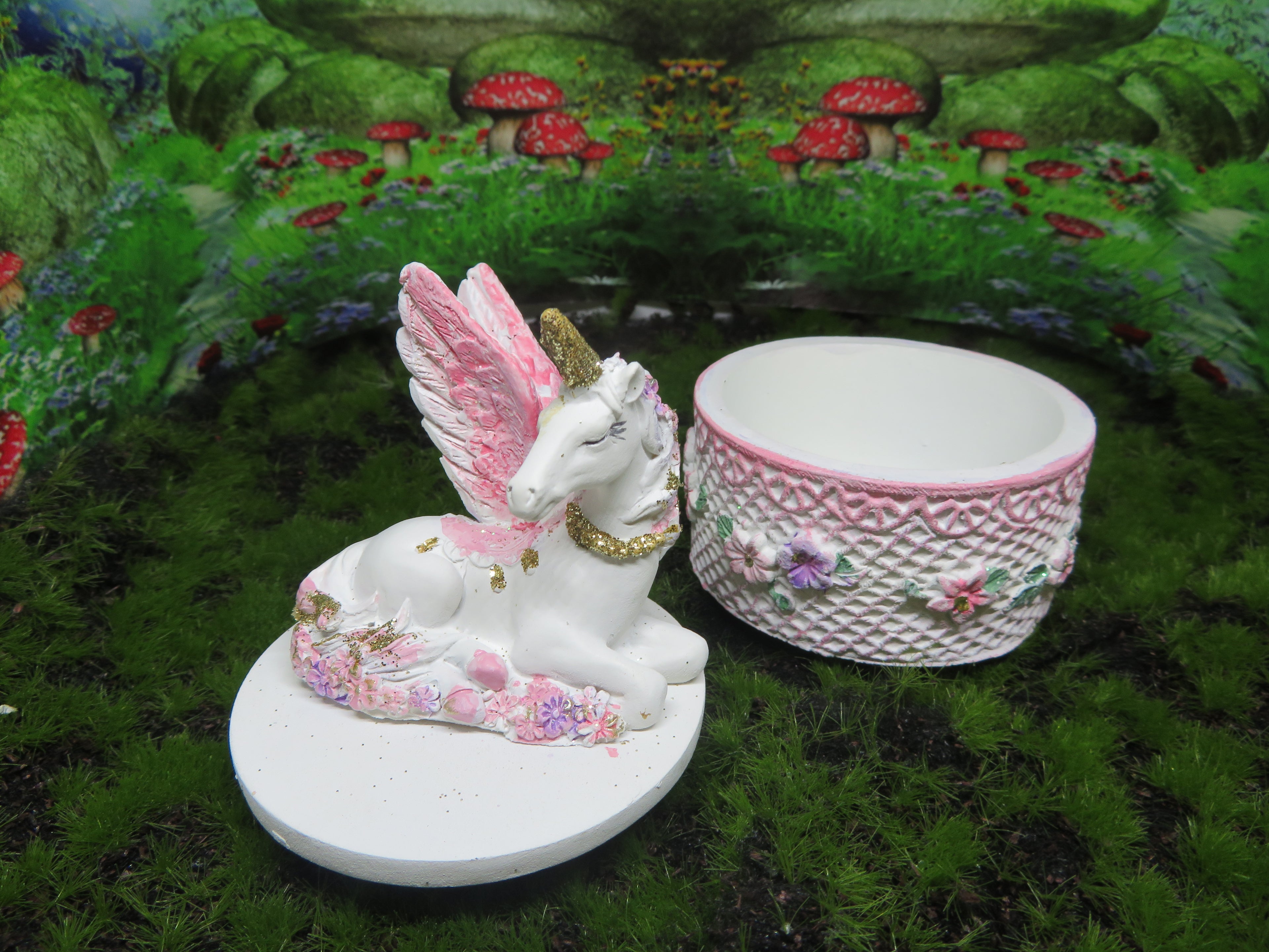Unicorn Trinket Box Pegasus image 0