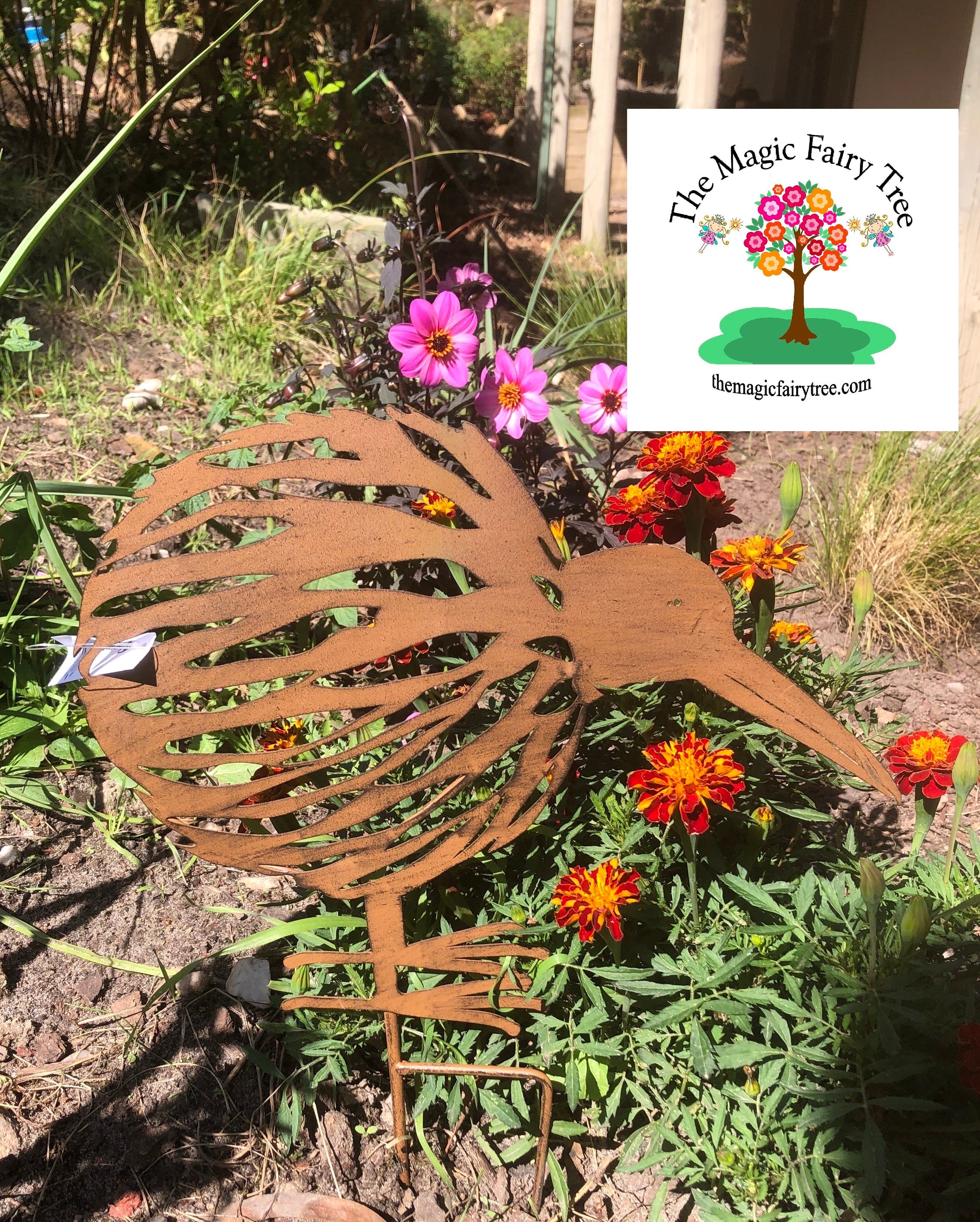 Metal Kiwi Garden Stake image 2