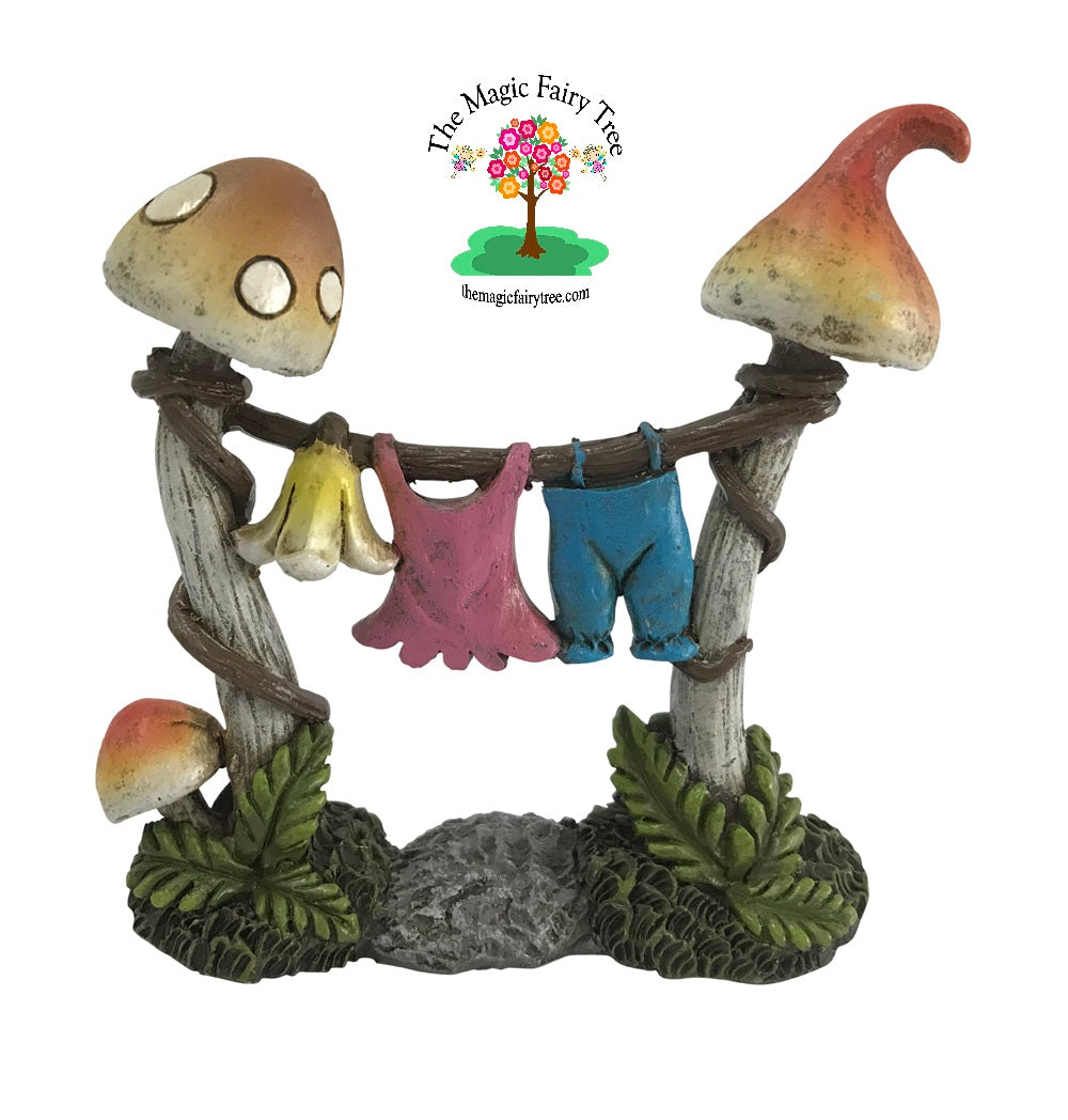 Fairy Garden Mushroom Clothesline image 0