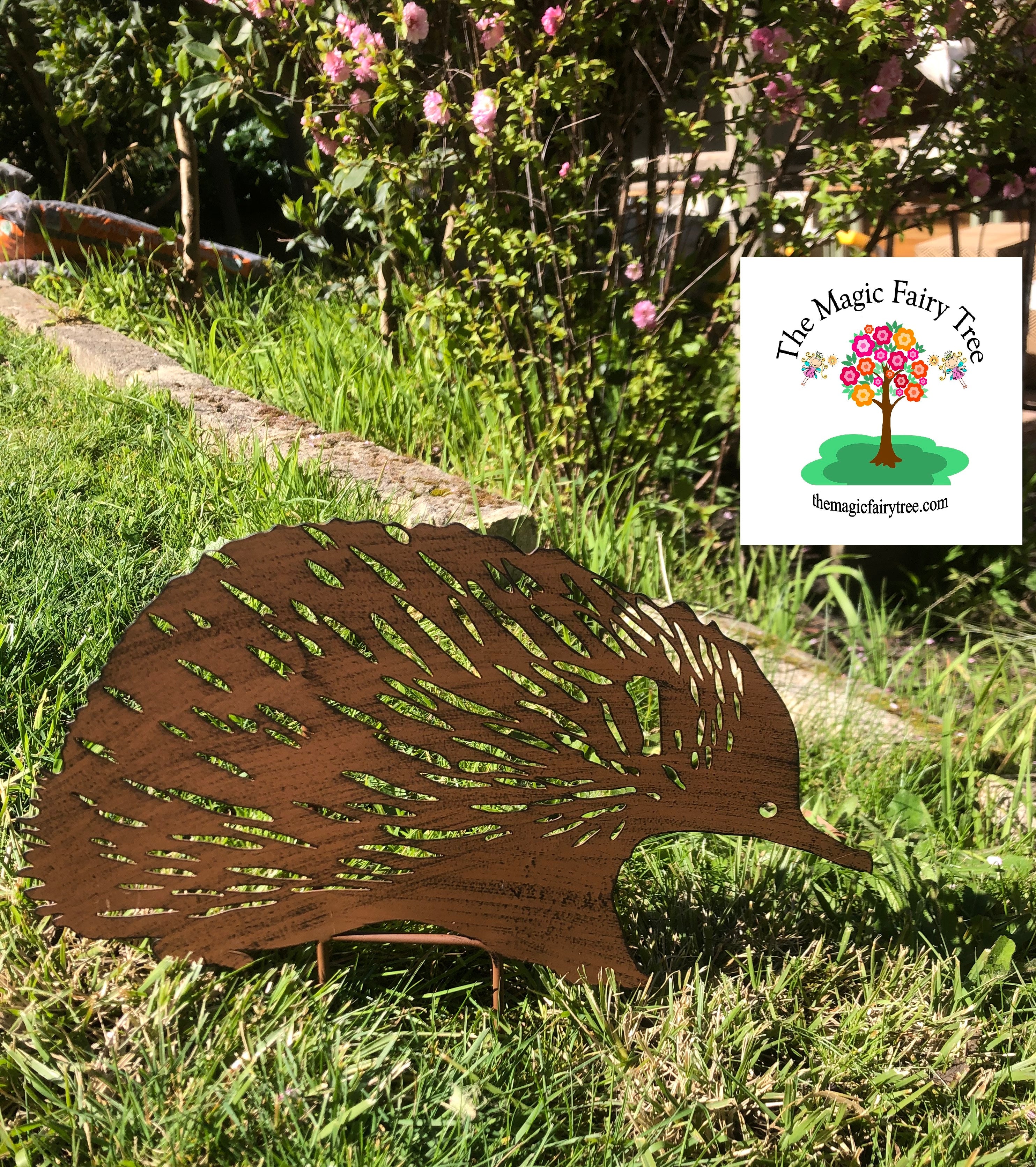 35cm Metal Echidna Garden Stake image 3