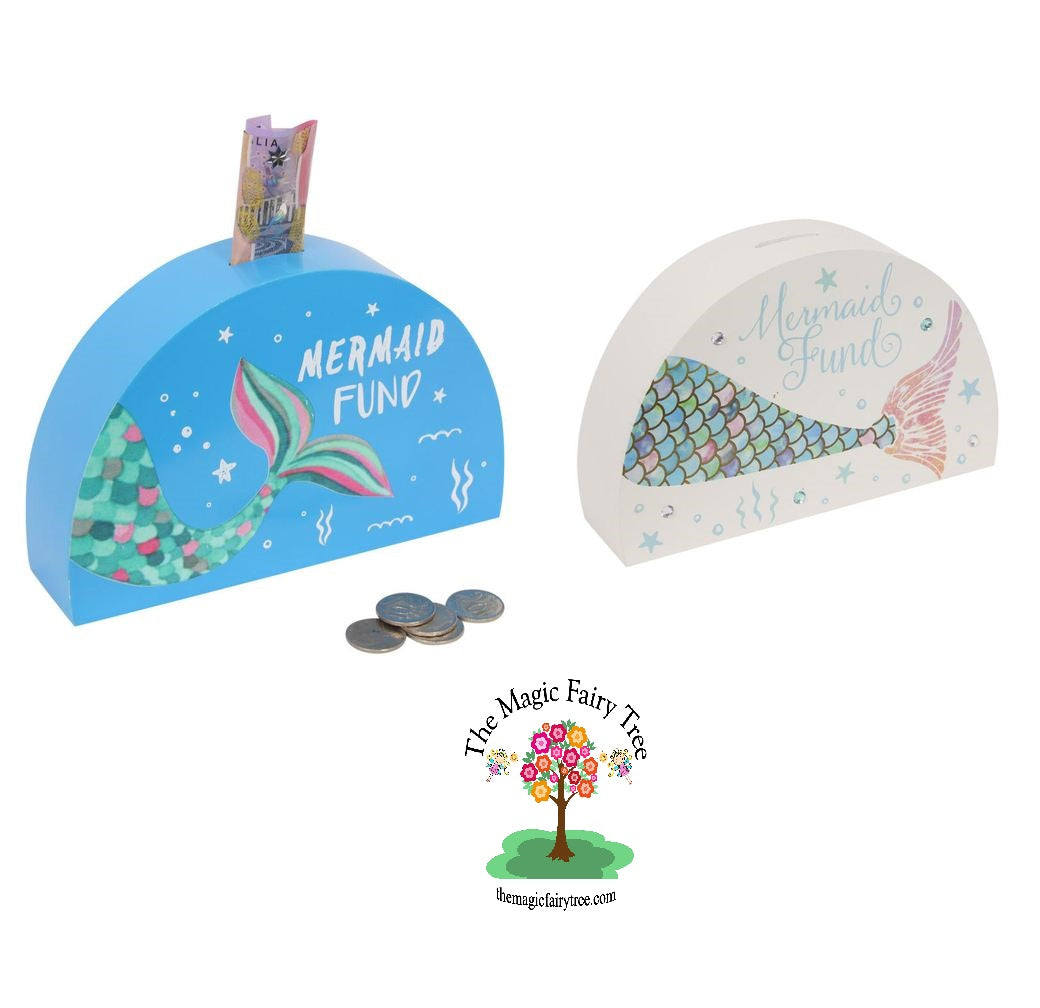 20cm half moon mermaid money box bank image 0