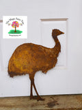 Rustic Metal Emu Wall Art Garden Plaque image 1