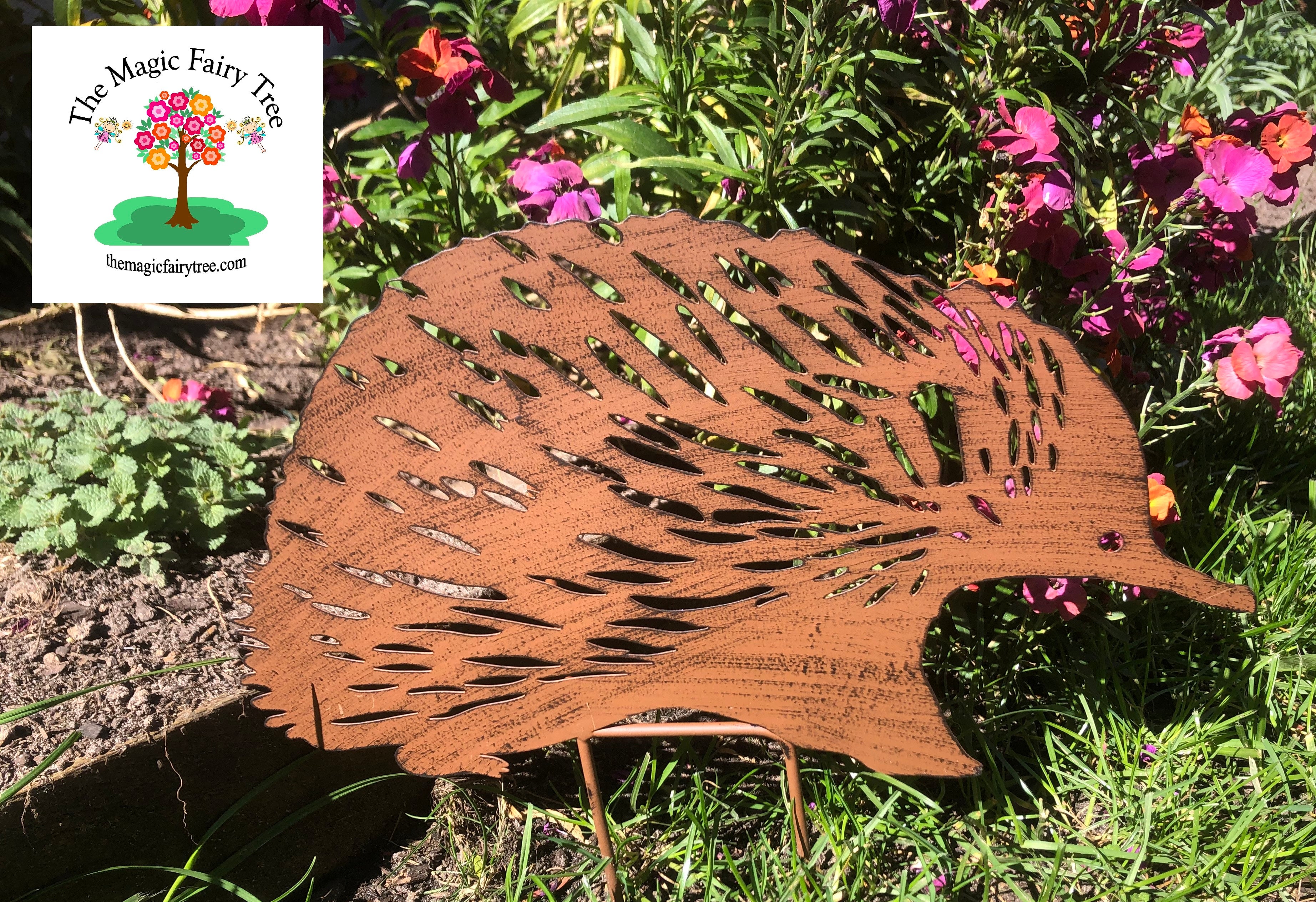 35cm Metal Echidna Garden Stake image 1
