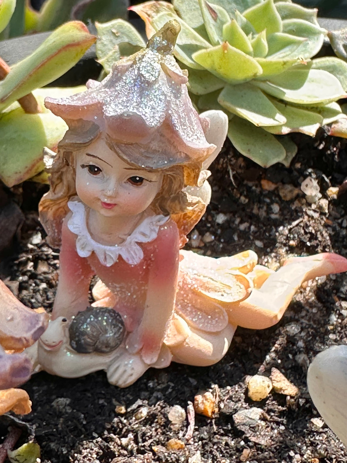 Flower Fairy Sitting Garden Fairy