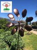 Petal Flower Metal Windmill
