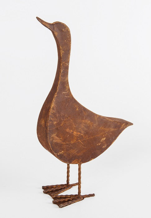 36cm Rusty Metal Duck image 0