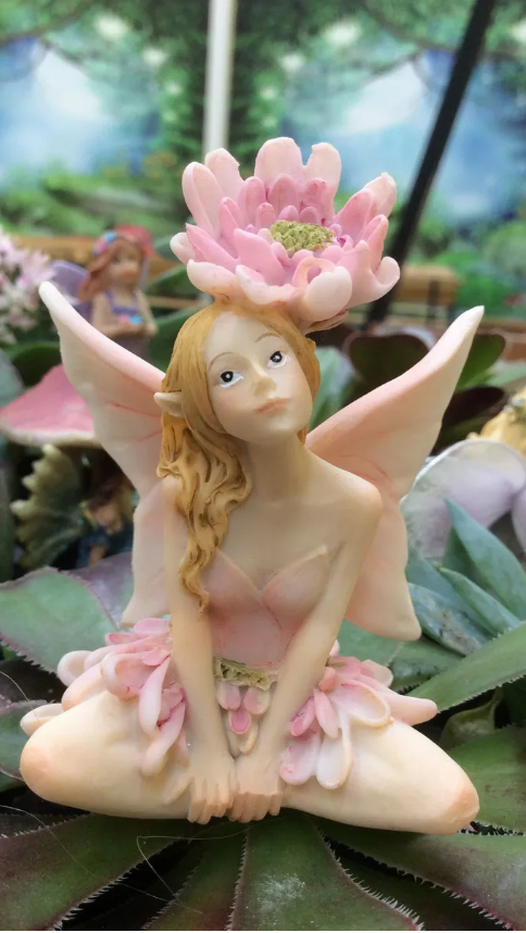 6cm Elf Fairy - with flower on head image 0
