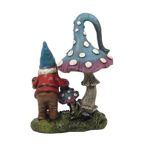 13cm mystic mushroom with gnome image 3