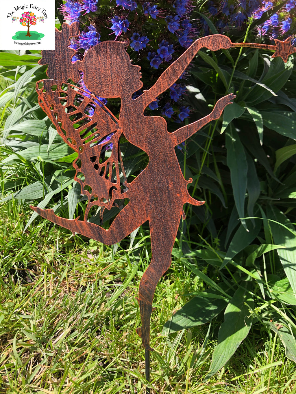 Fairy with Wand Metal Fairy Stake image 0
