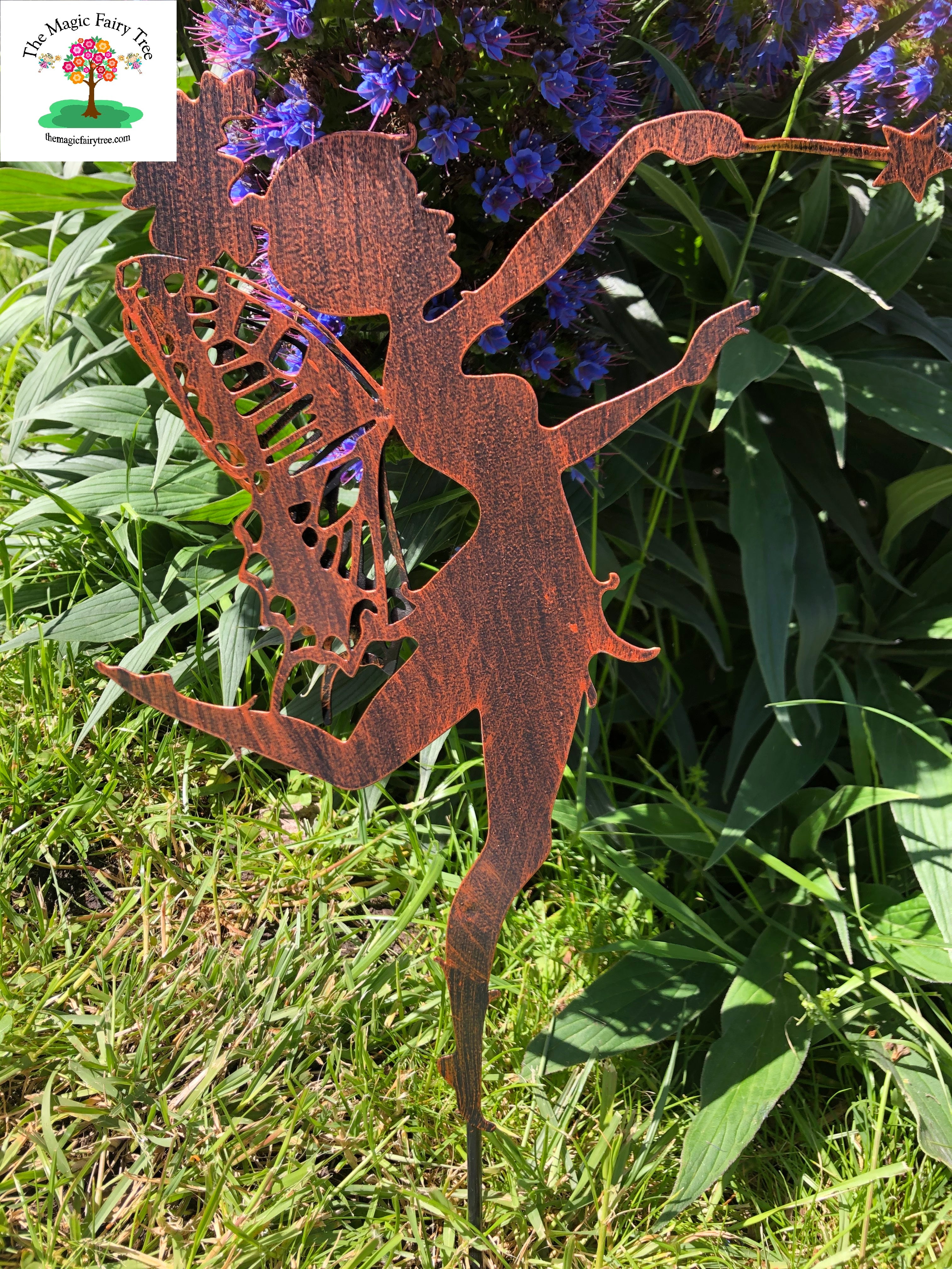 Fairy with Wand Metal Fairy Stake image 0