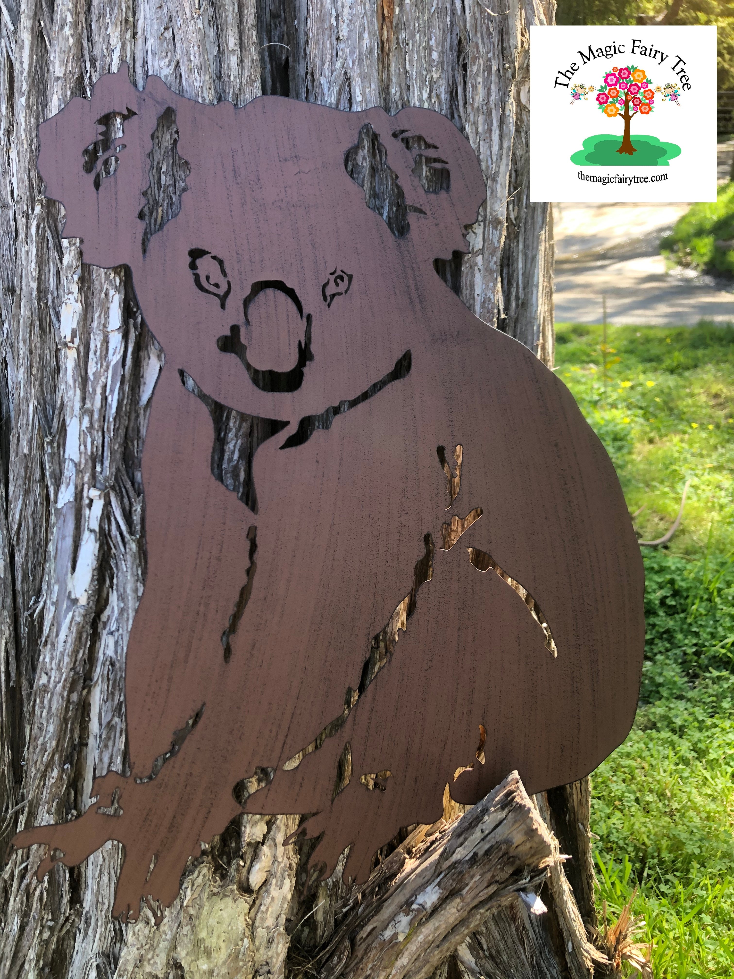Metal Koala Garden Plaque image 1