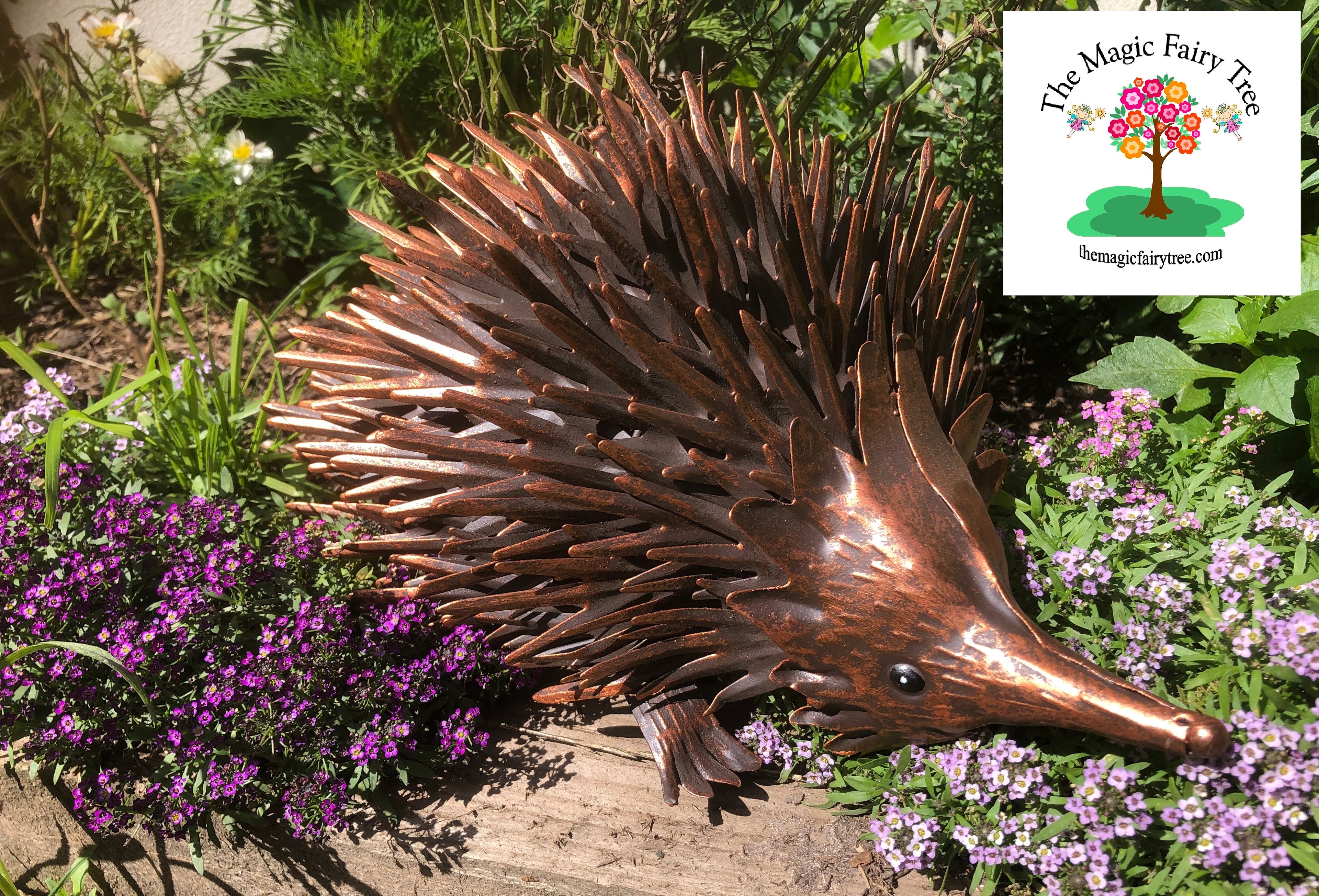 Copper Metal Echidna Sculpture image 0