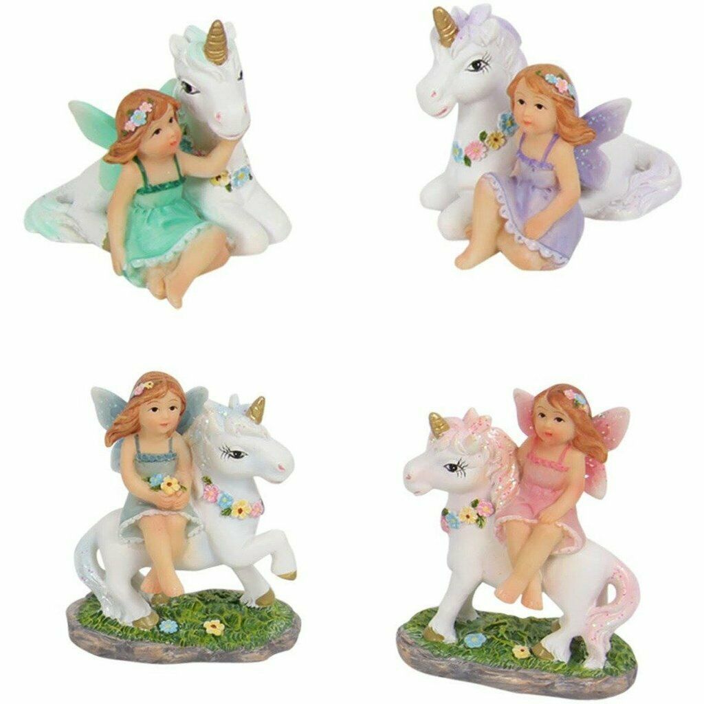Fairy and unicorn friend figurines