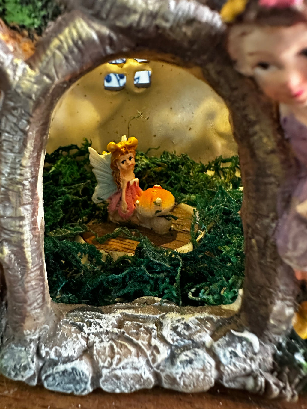 Solar fairy flower hollow house
