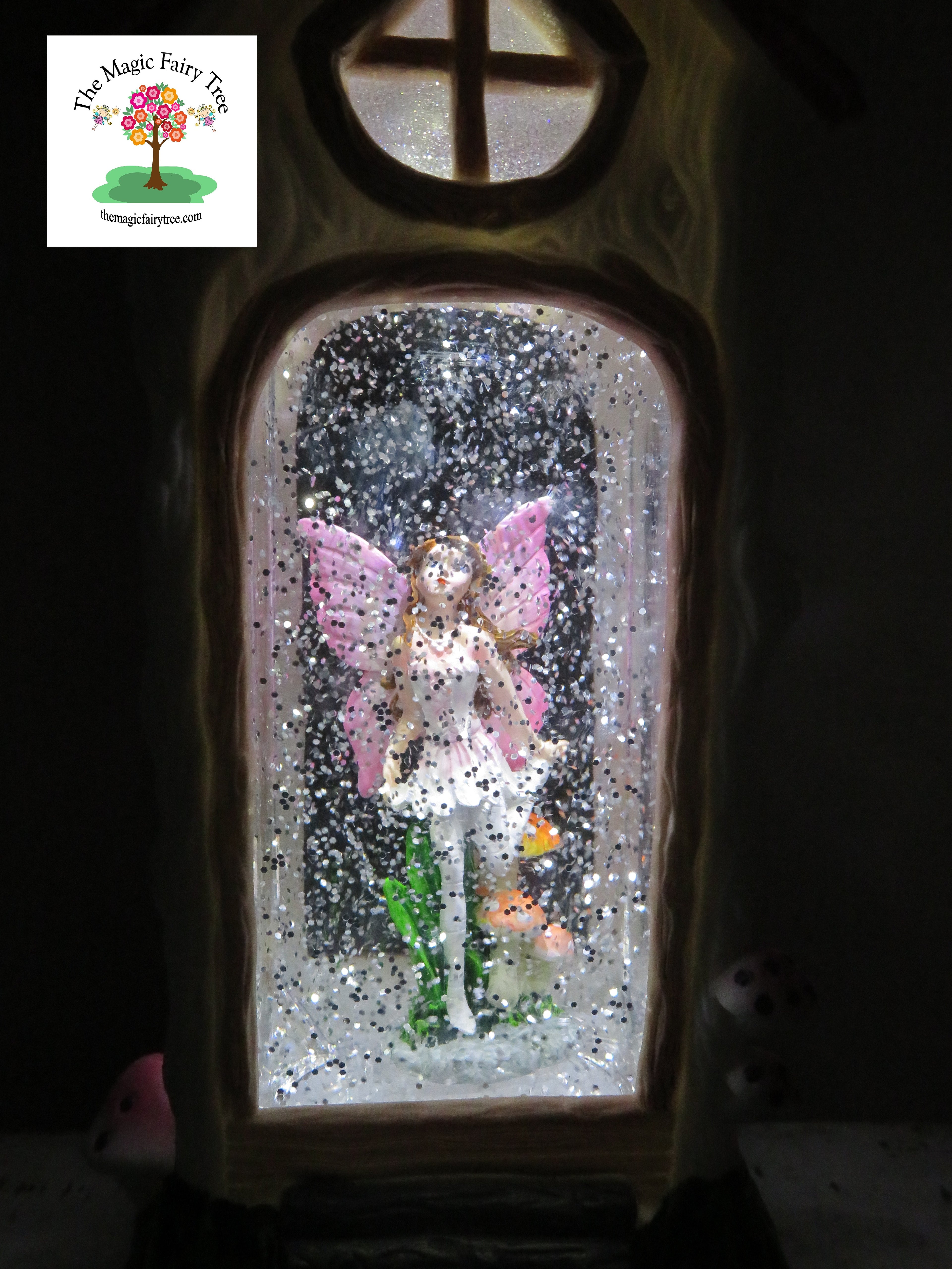 Fairy House Lantern - Pink Fairy Design 2 image 1