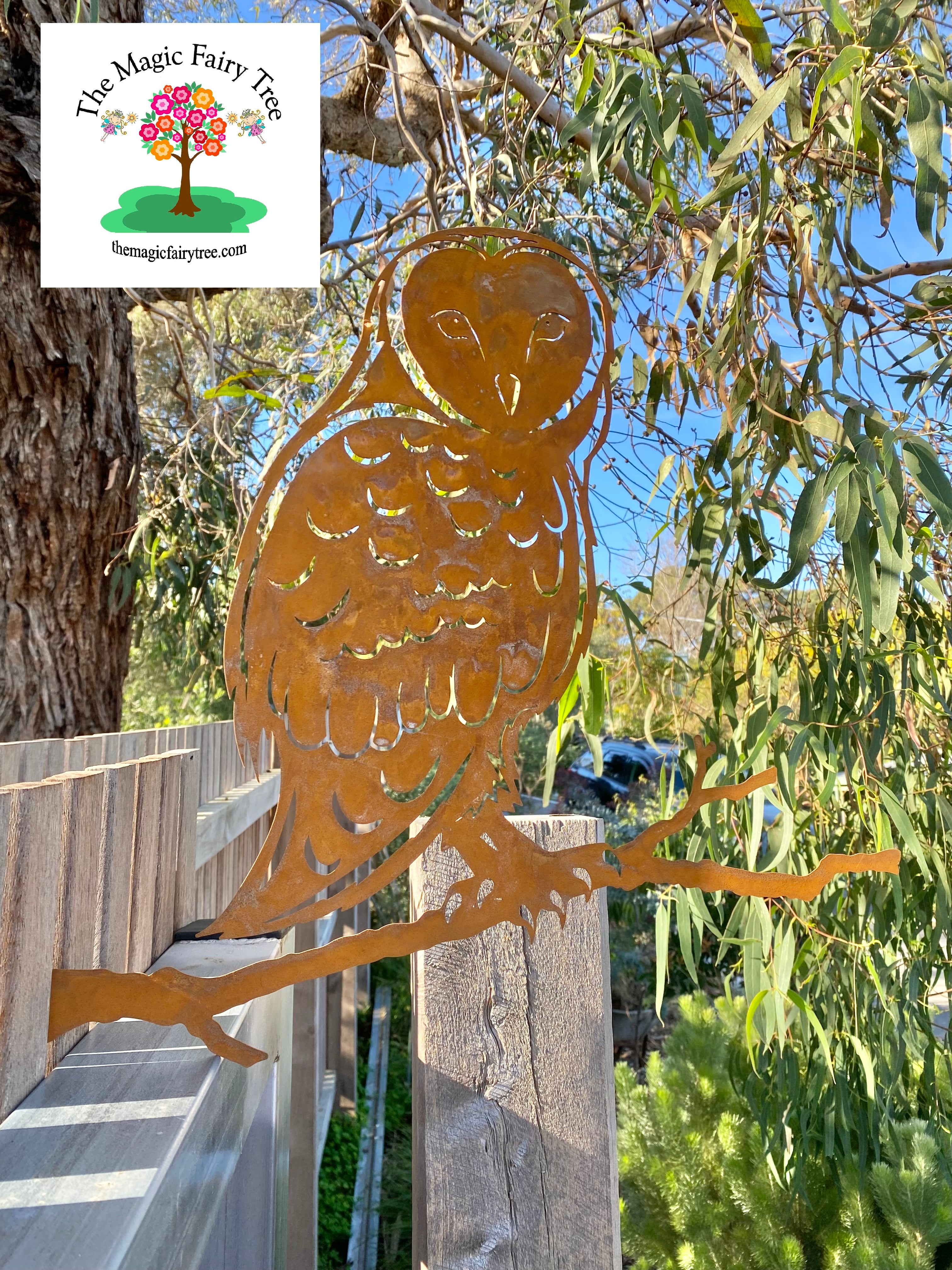 Barn Owl Fence Wall Art image 4