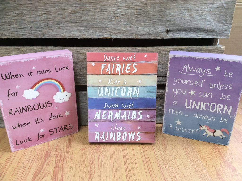 Unicorn Inspirational Plaques image 5